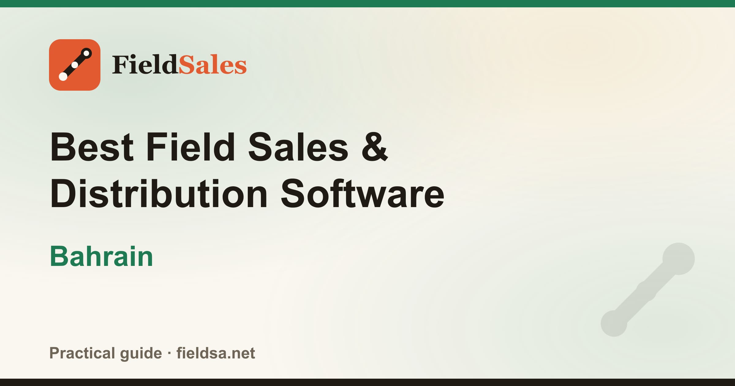 Best Field Sales & Distribution Software in Bahrain