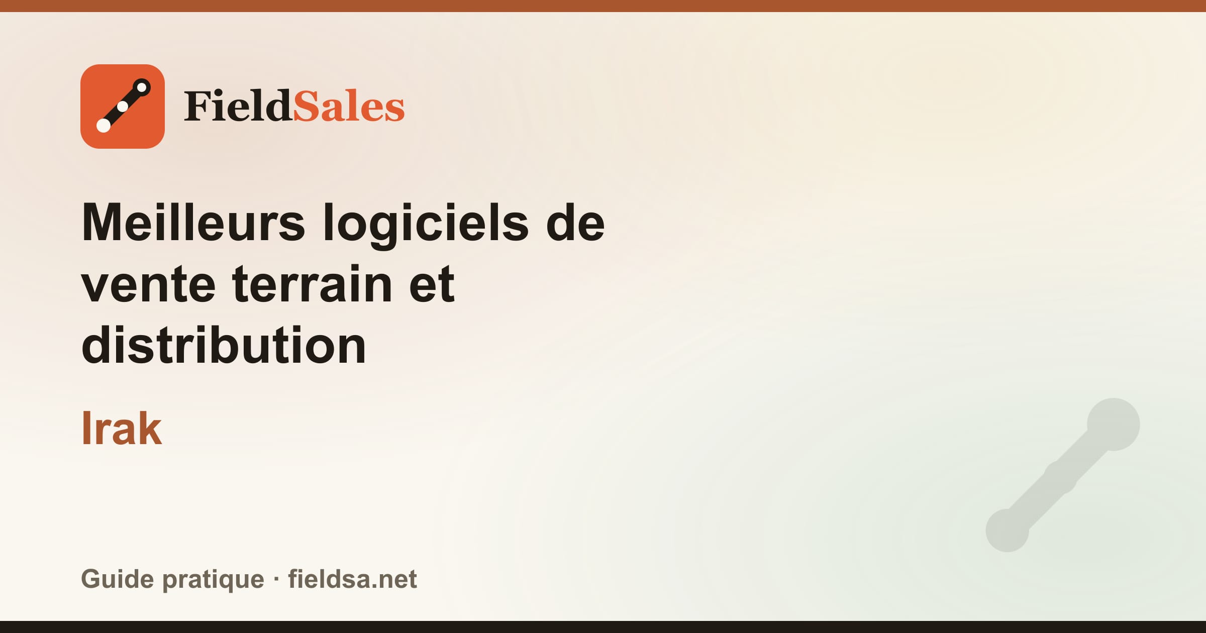 Meilleurs logiciels de vente terrain et distribution en Irak