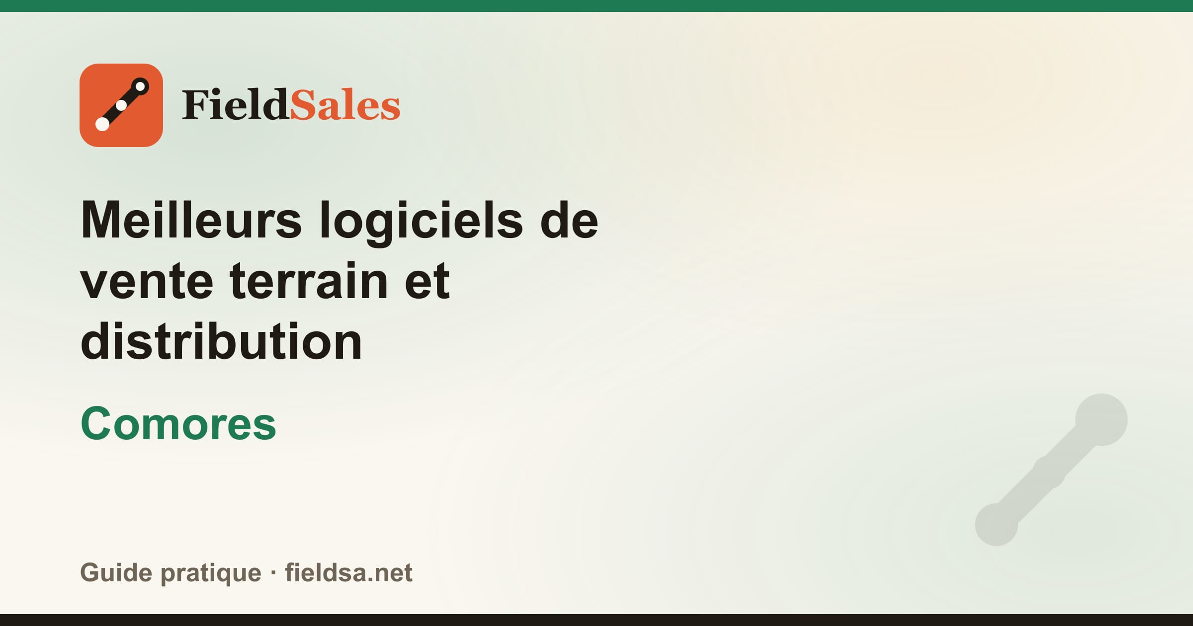 Meilleurs logiciels de vente terrain et distribution aux Comores