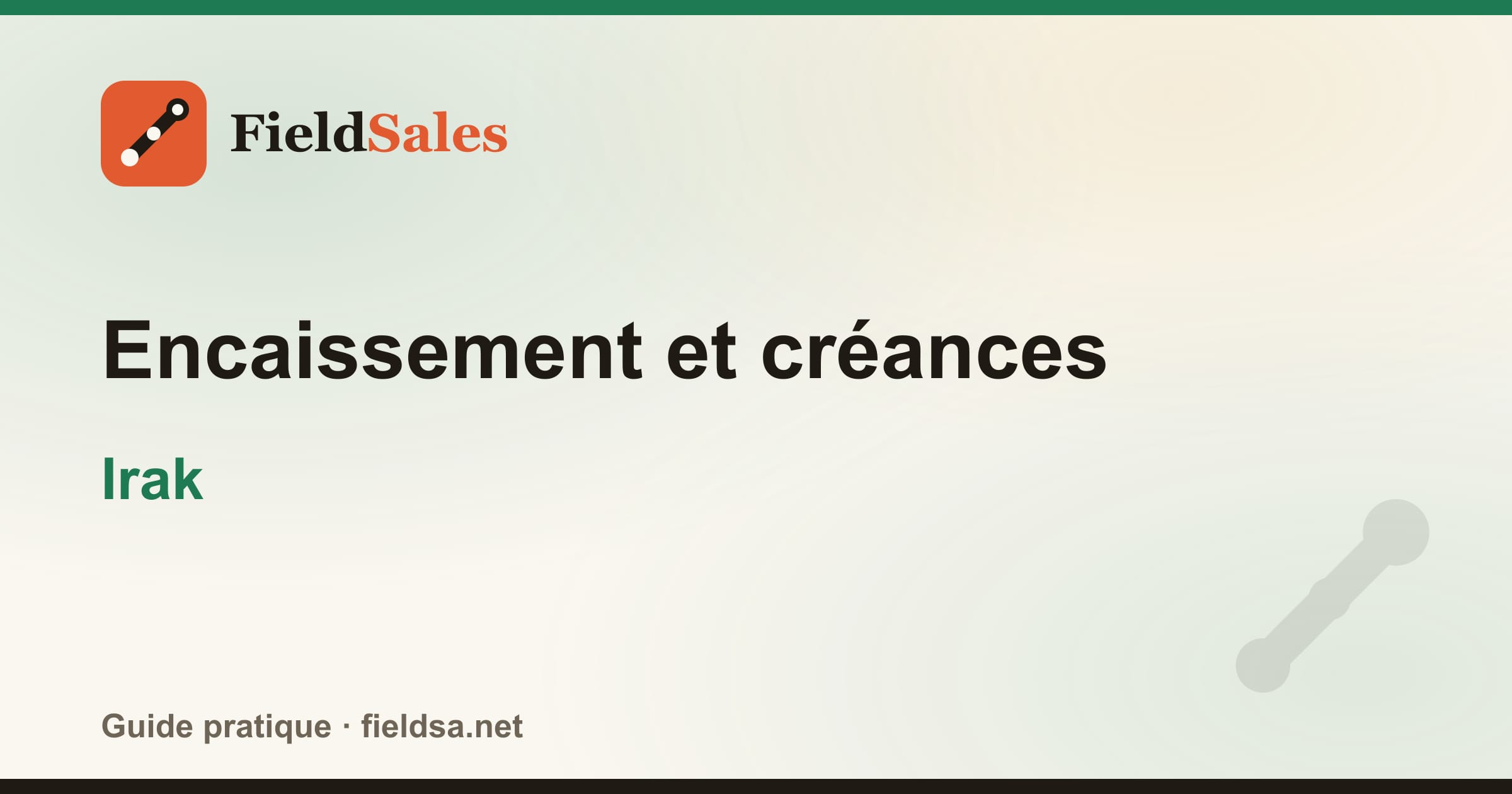 Encaissement et créances en Irak