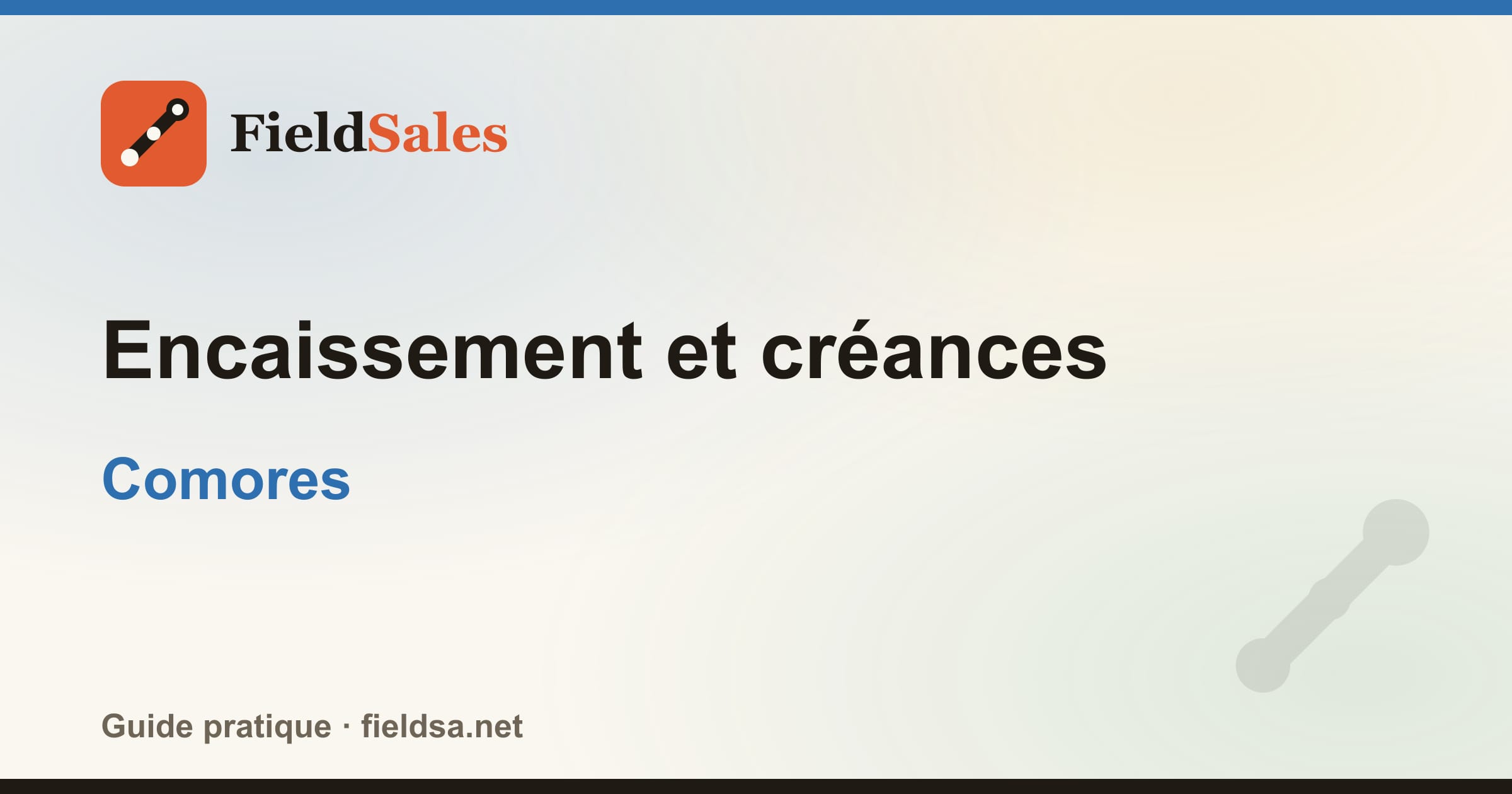 Encaissement et créances aux Comores