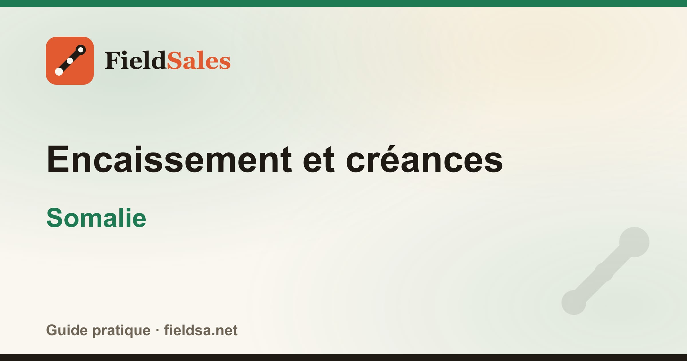 Encaissement et créances en Somalie