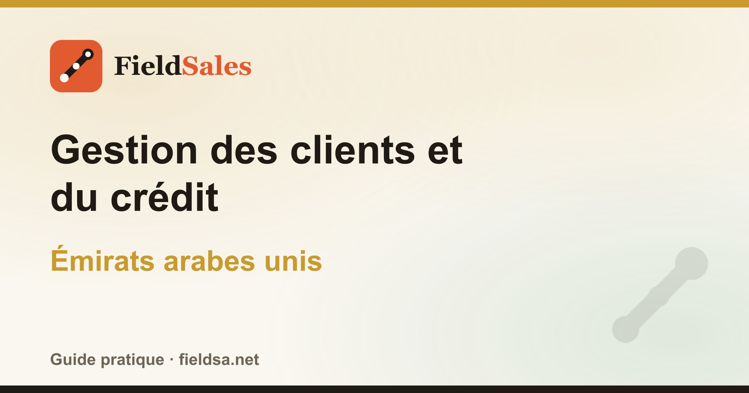 Gestion des clients et du crédit aux Émirats arabes unis