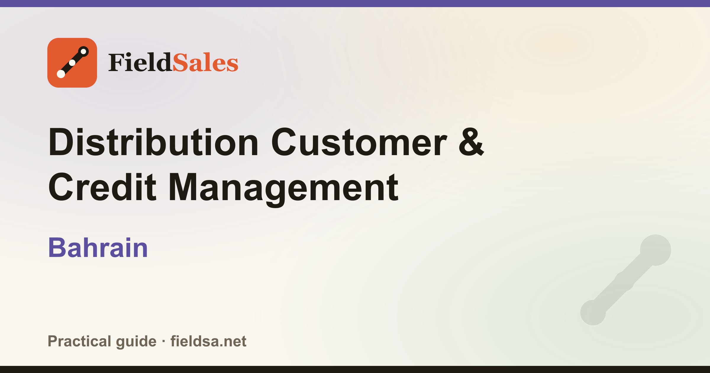 Distribution Customer & Credit Management in Bahrain