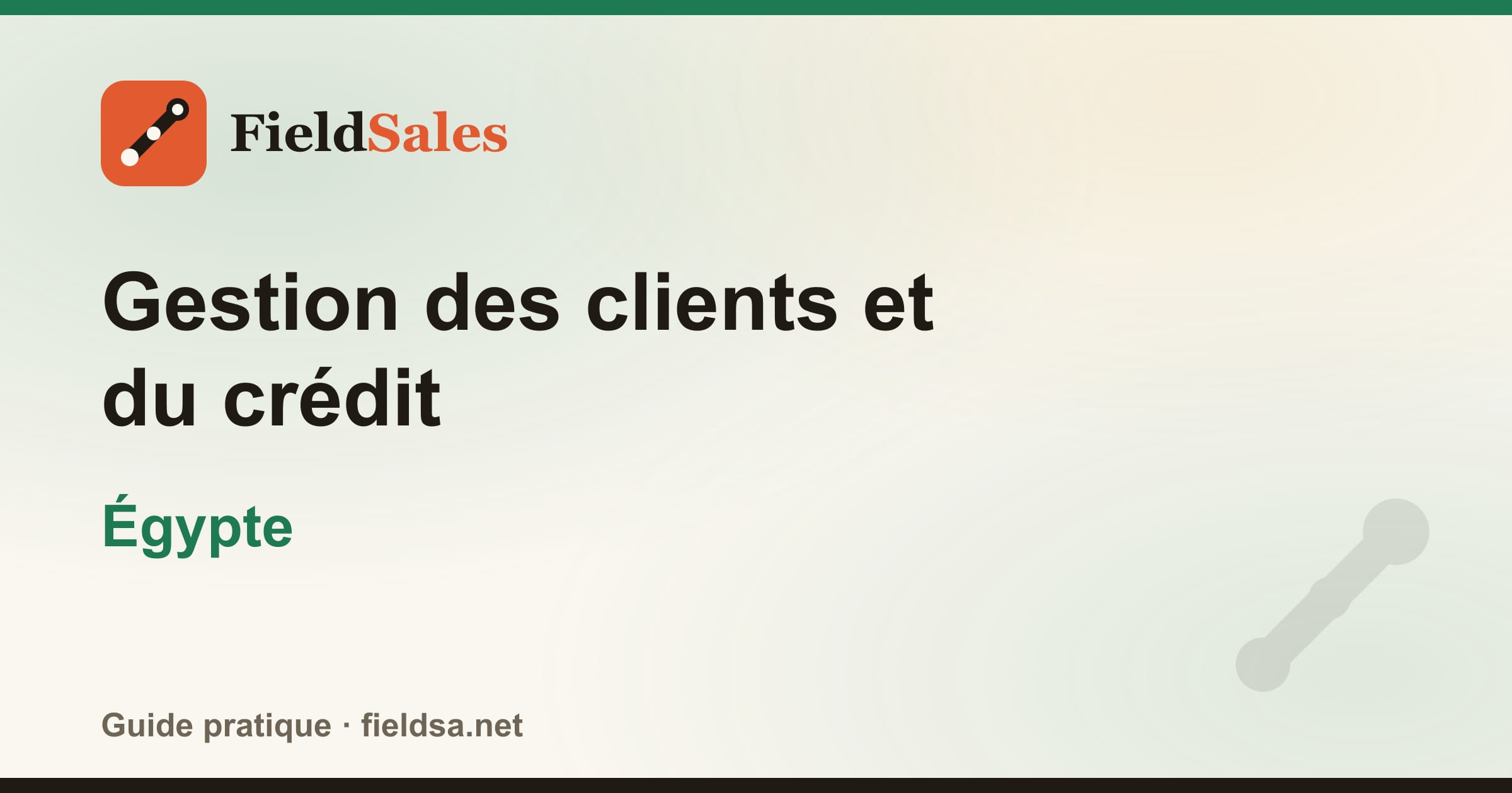 Gestion des clients et du crédit en Égypte