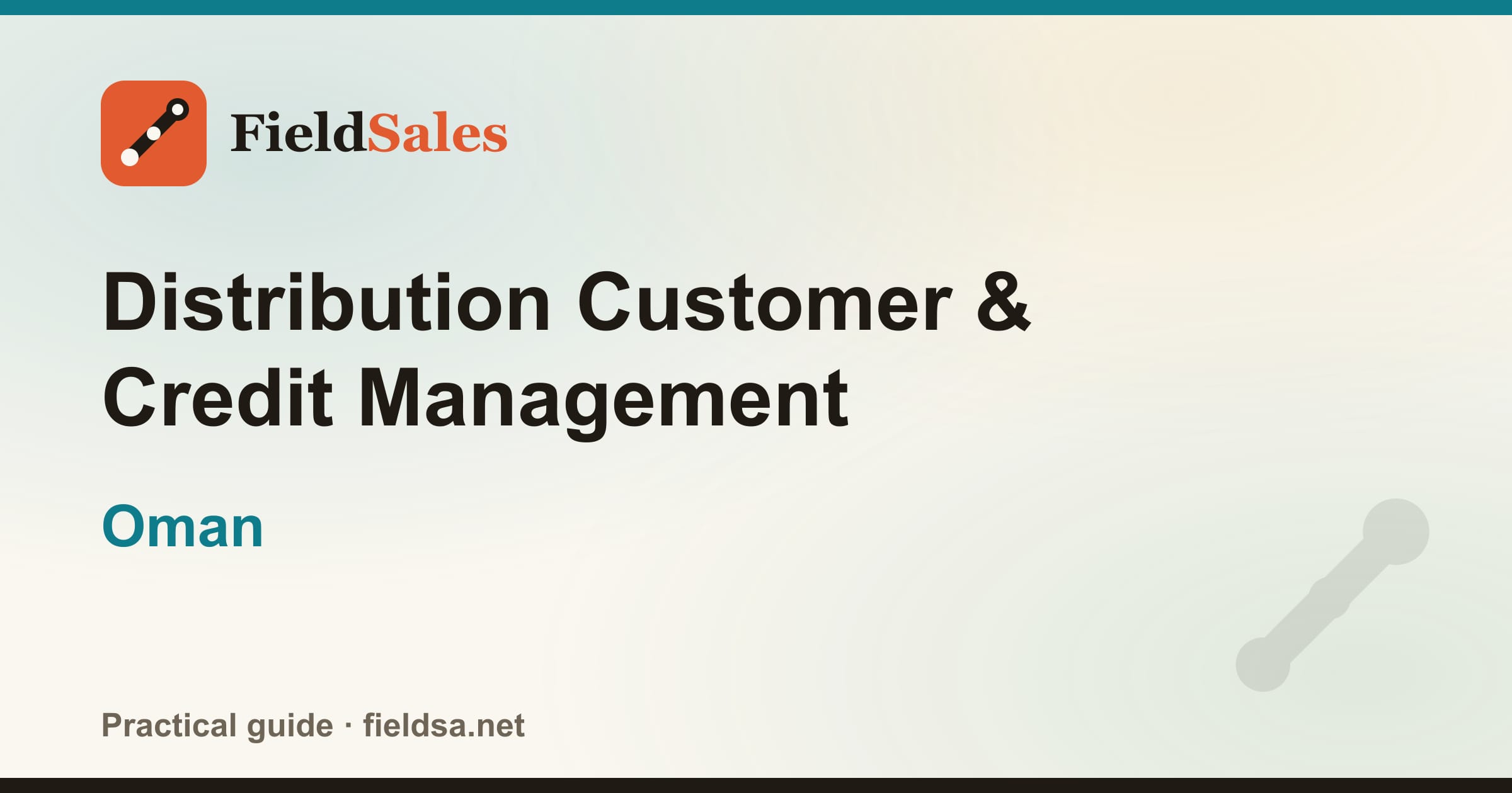 Distribution Customer & Credit Management in Oman