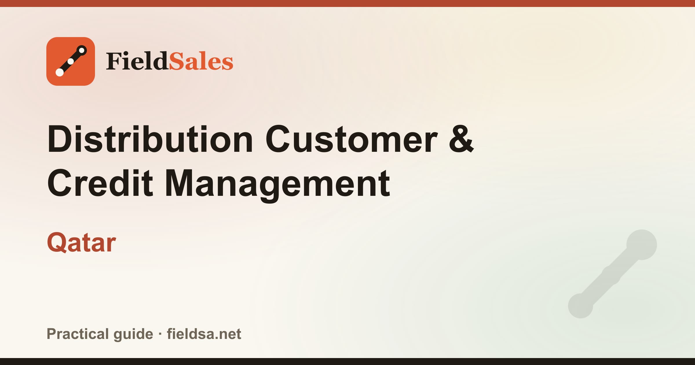 Distribution Customer & Credit Management in Qatar