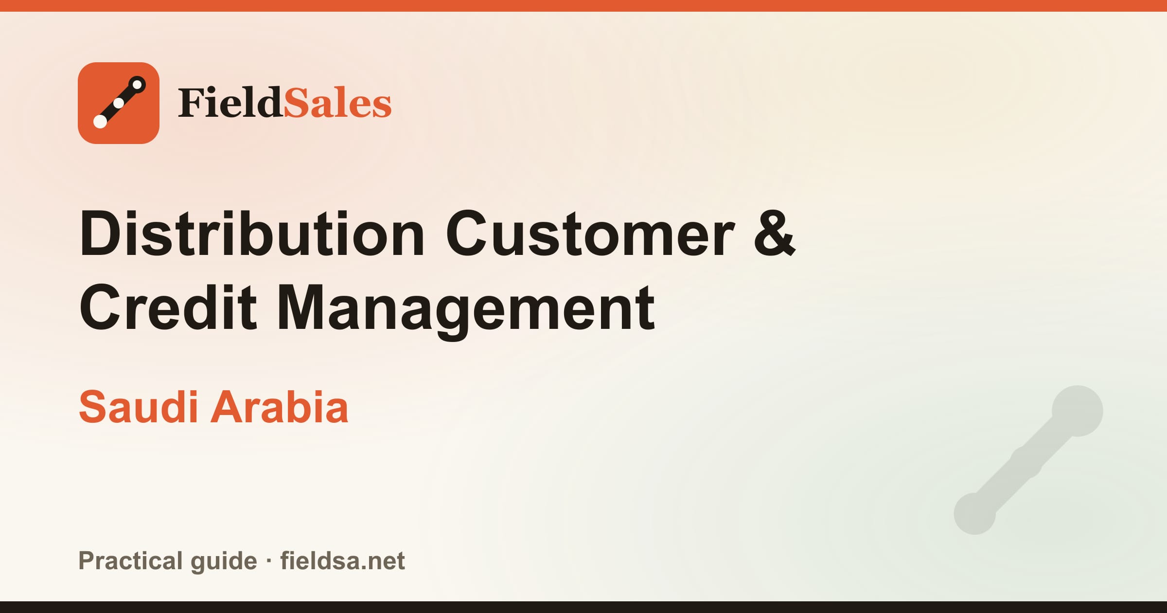 Distribution Customer & Credit Management in Saudi Arabia