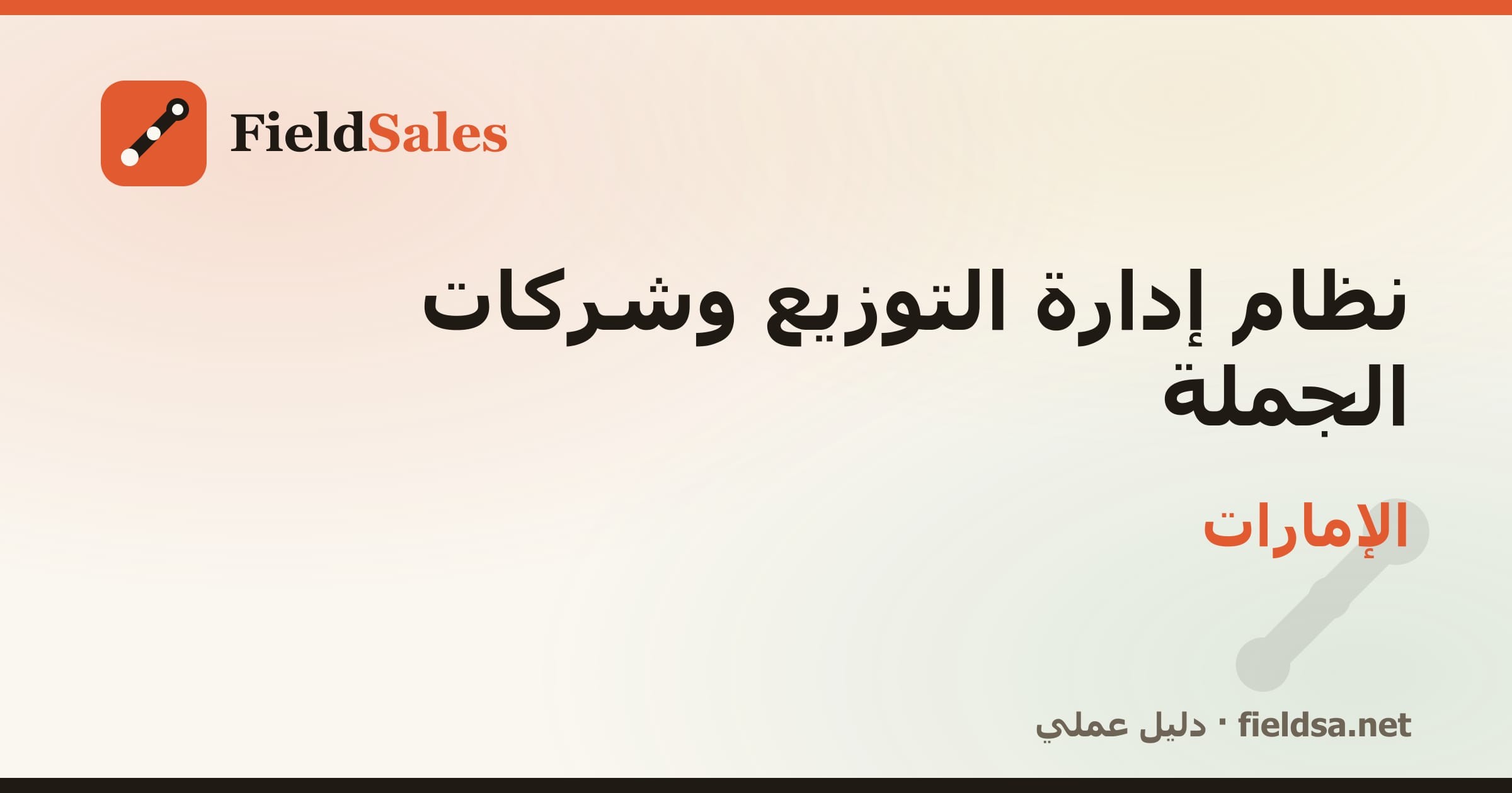 نظام إدارة الموزّعين وشركات التوزيع والجملة (DMS) في الإمارات