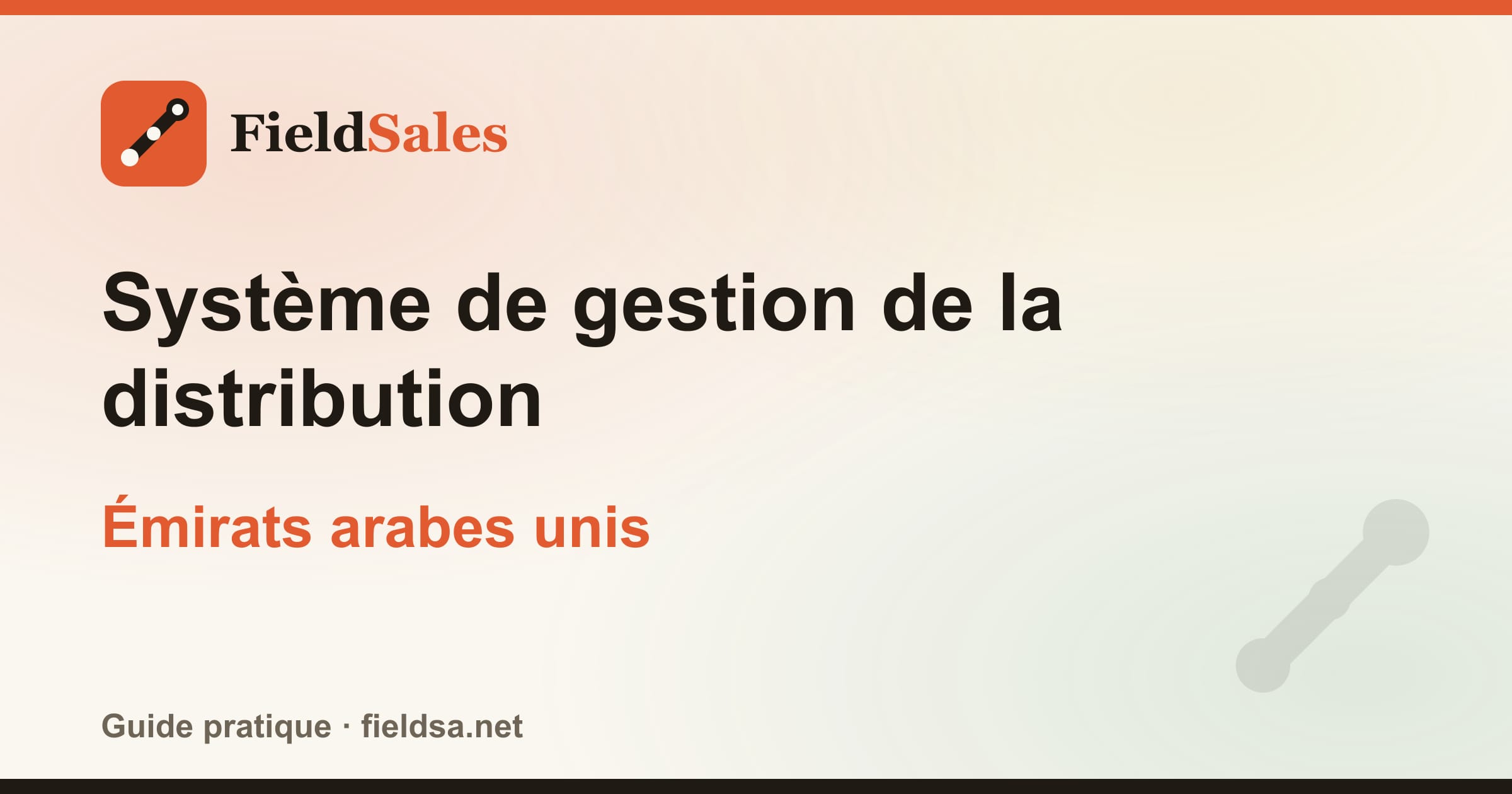 Logiciel de gestion de la distribution et des distributeurs (DMS) aux Émirats arabes unis