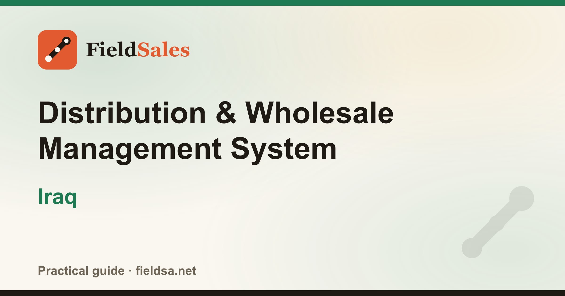 Distributor Management System (DMS) Software in Iraq