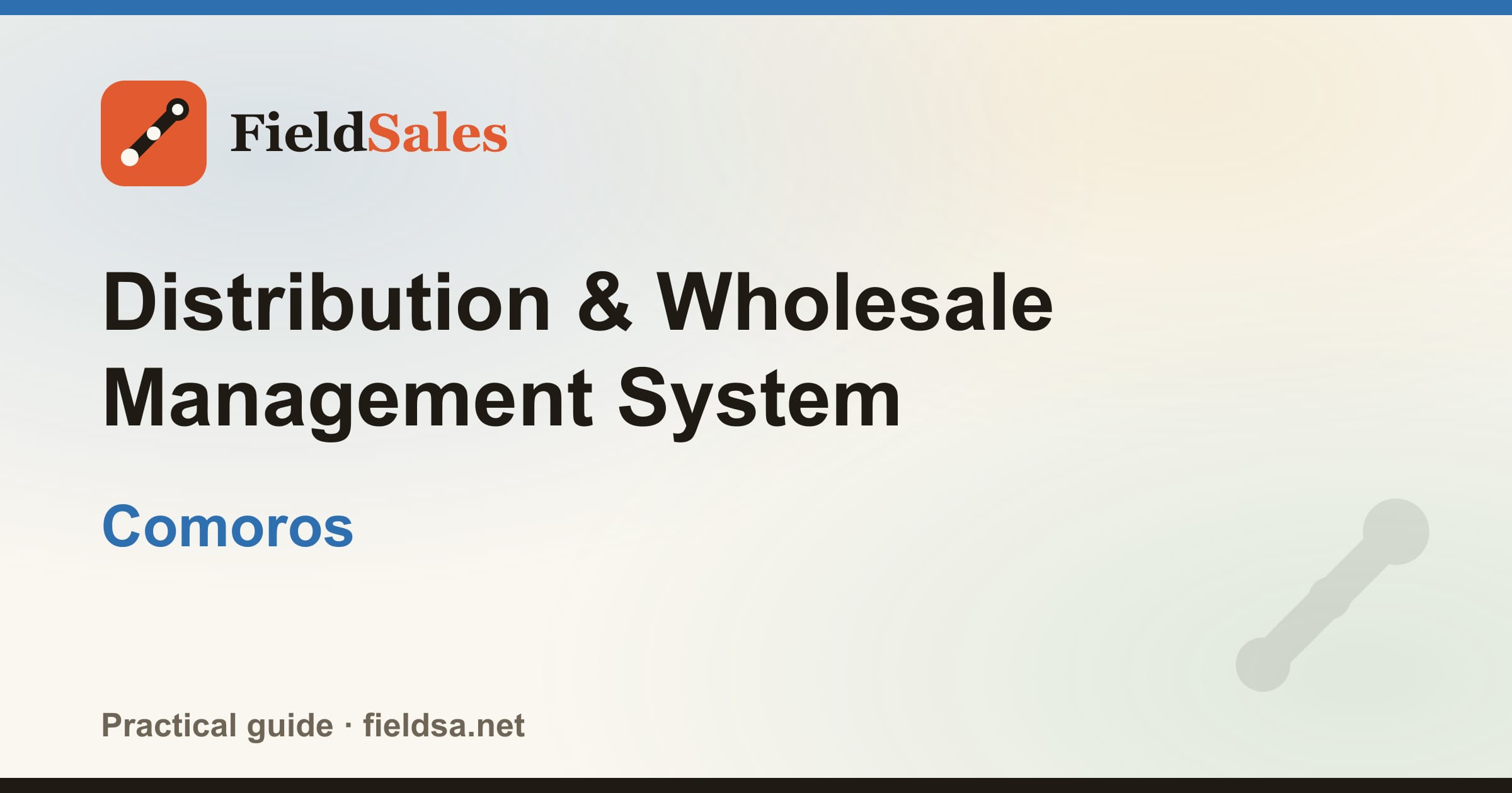 Distributor Management System (DMS) Software in the Comoros