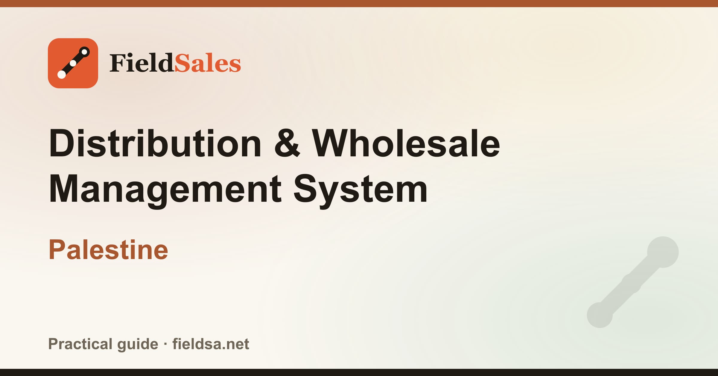 Distributor Management System (DMS) Software in Palestine