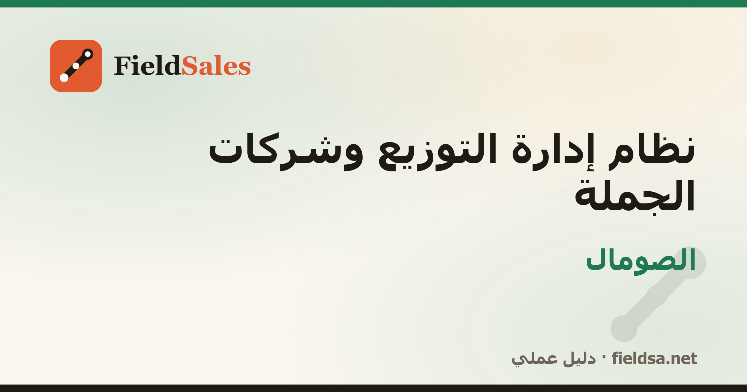 نظام إدارة الموزعين وشركات التوزيع والجملة DMS في الصومال