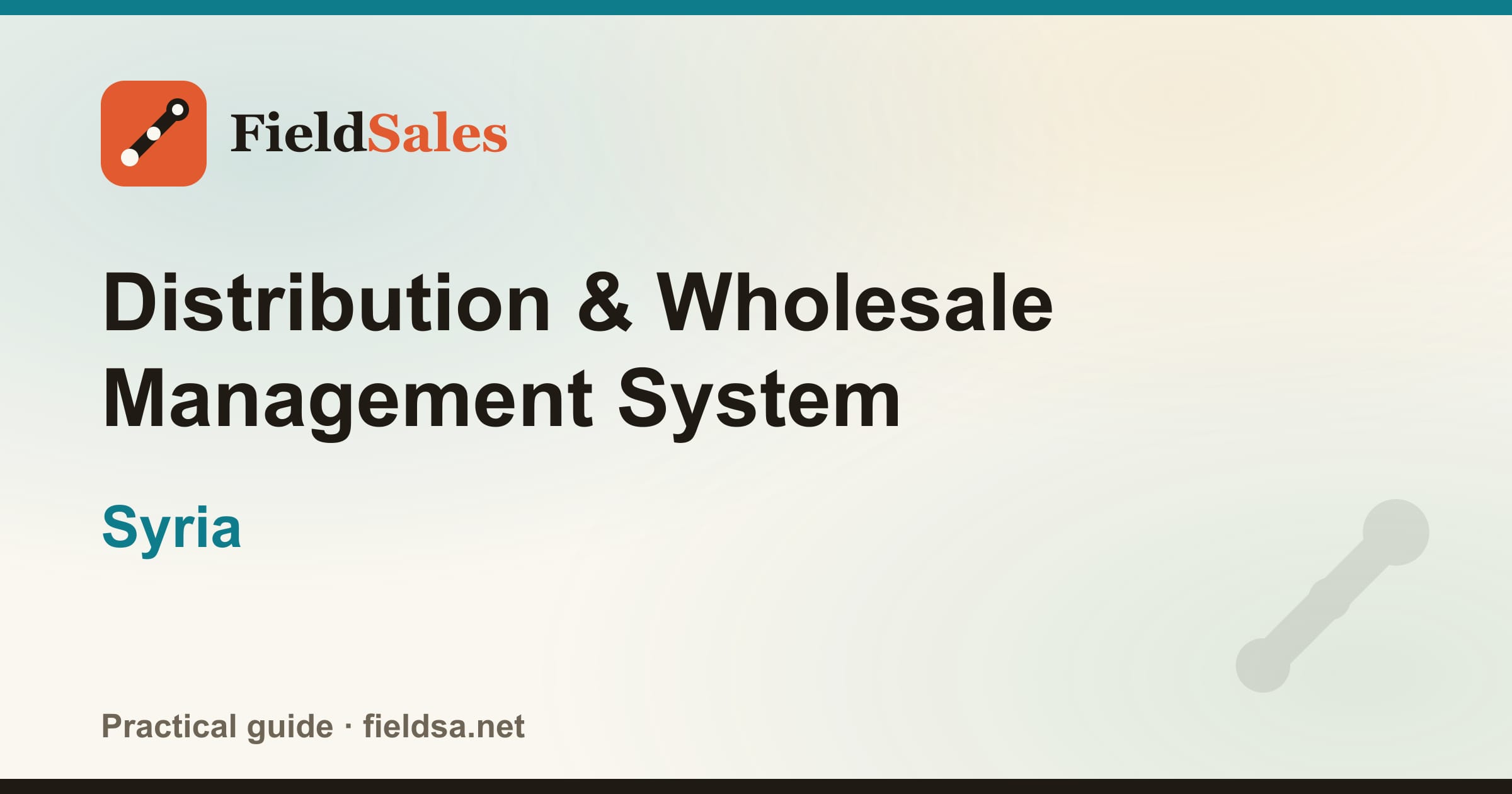 Distributor Management System (DMS) Software in Syria