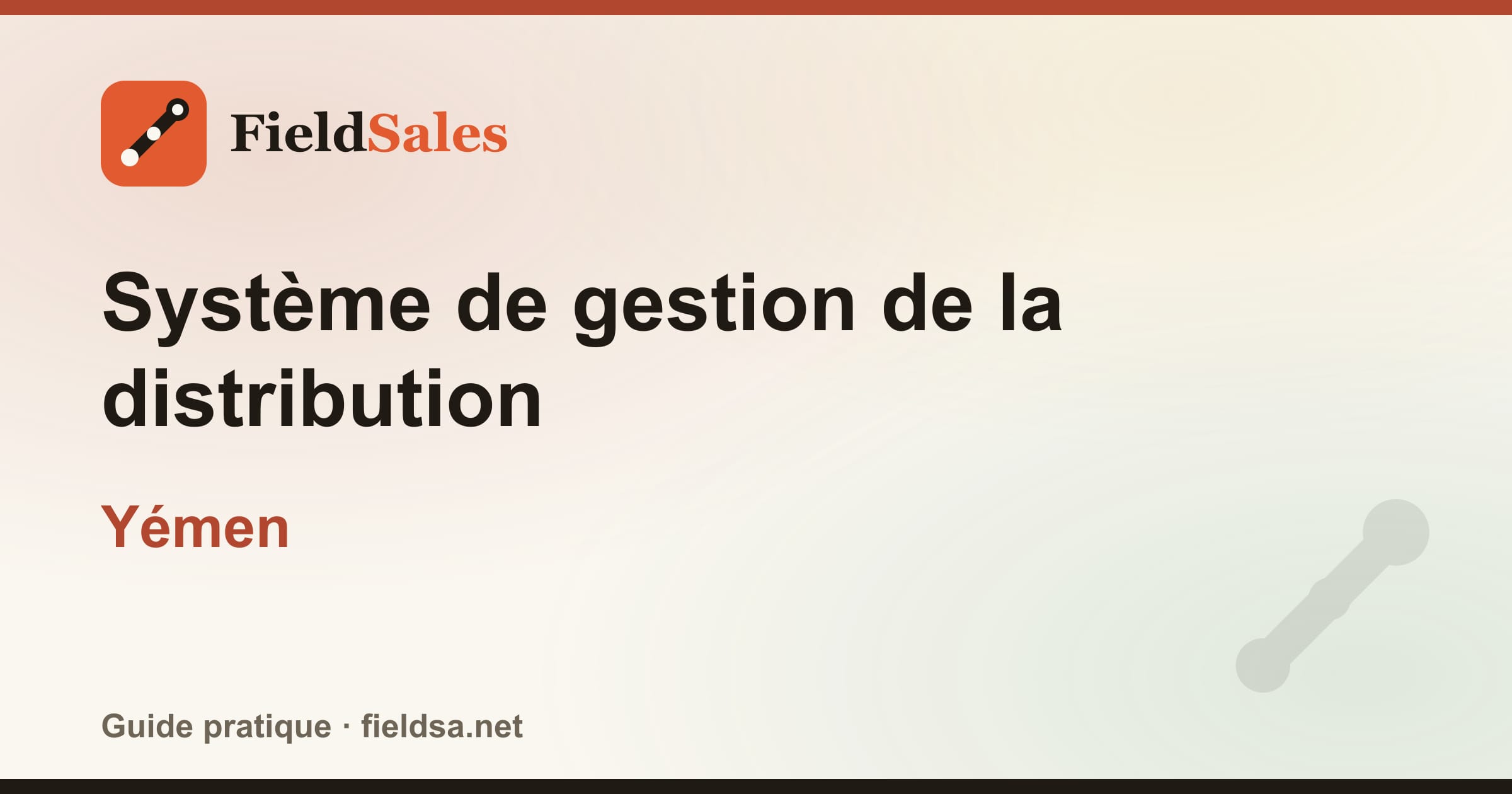 Logiciel de gestion de la distribution et des distributeurs (DMS) au Yémen