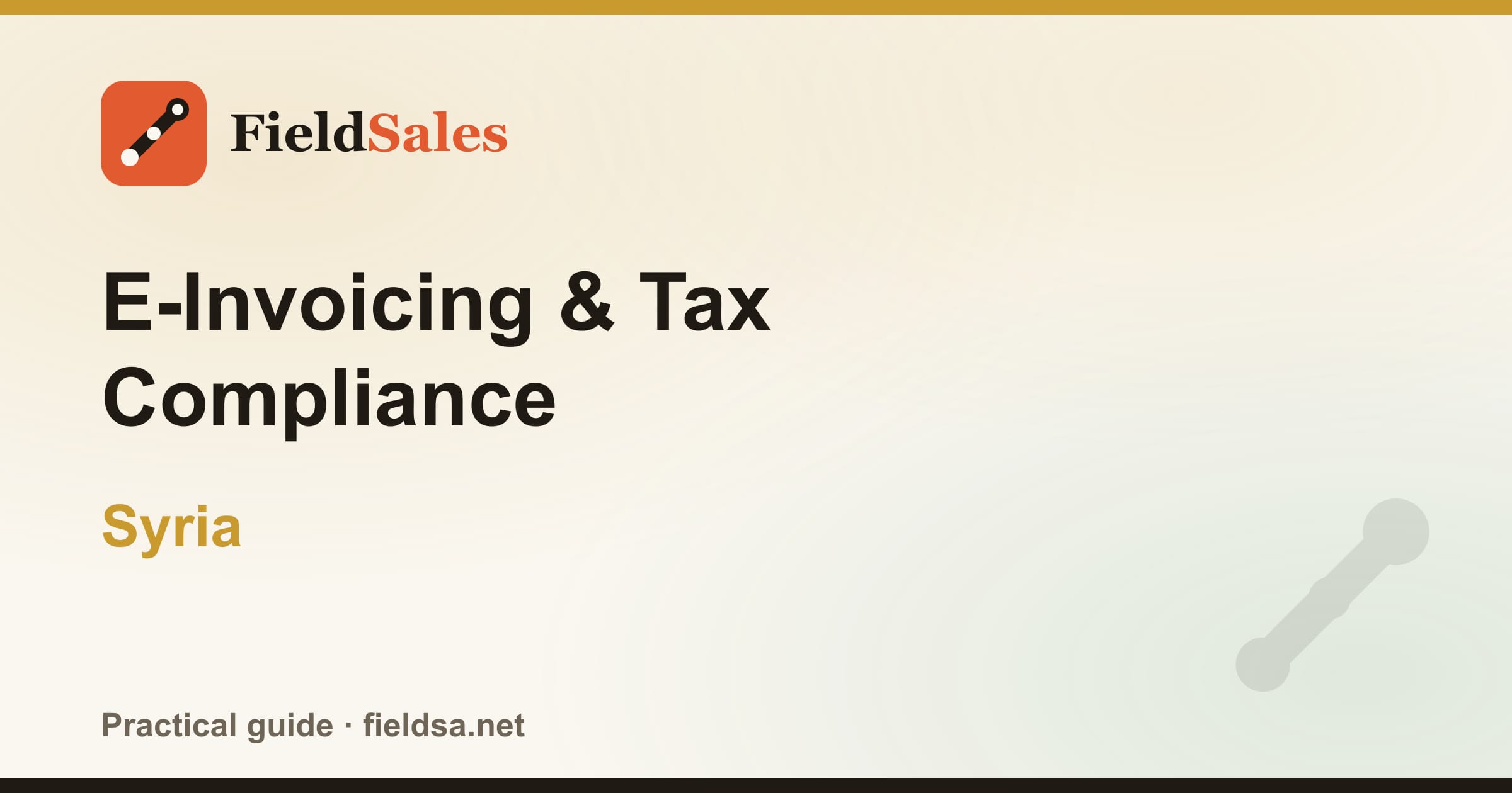 E-Invoicing & Tax Compliance in Syria