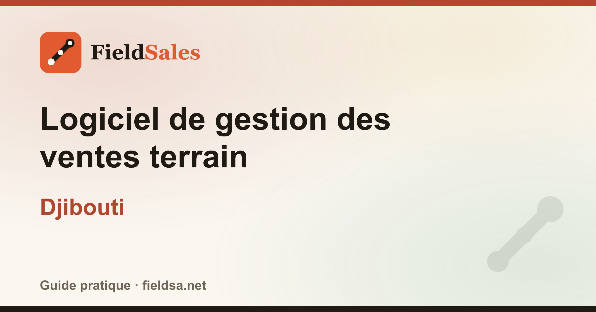 Logiciel de gestion des ventes terrain à Djibouti