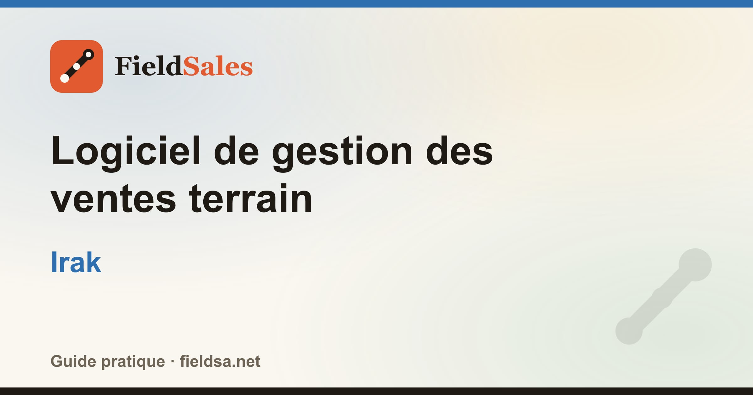 Logiciel de gestion des ventes terrain en Irak