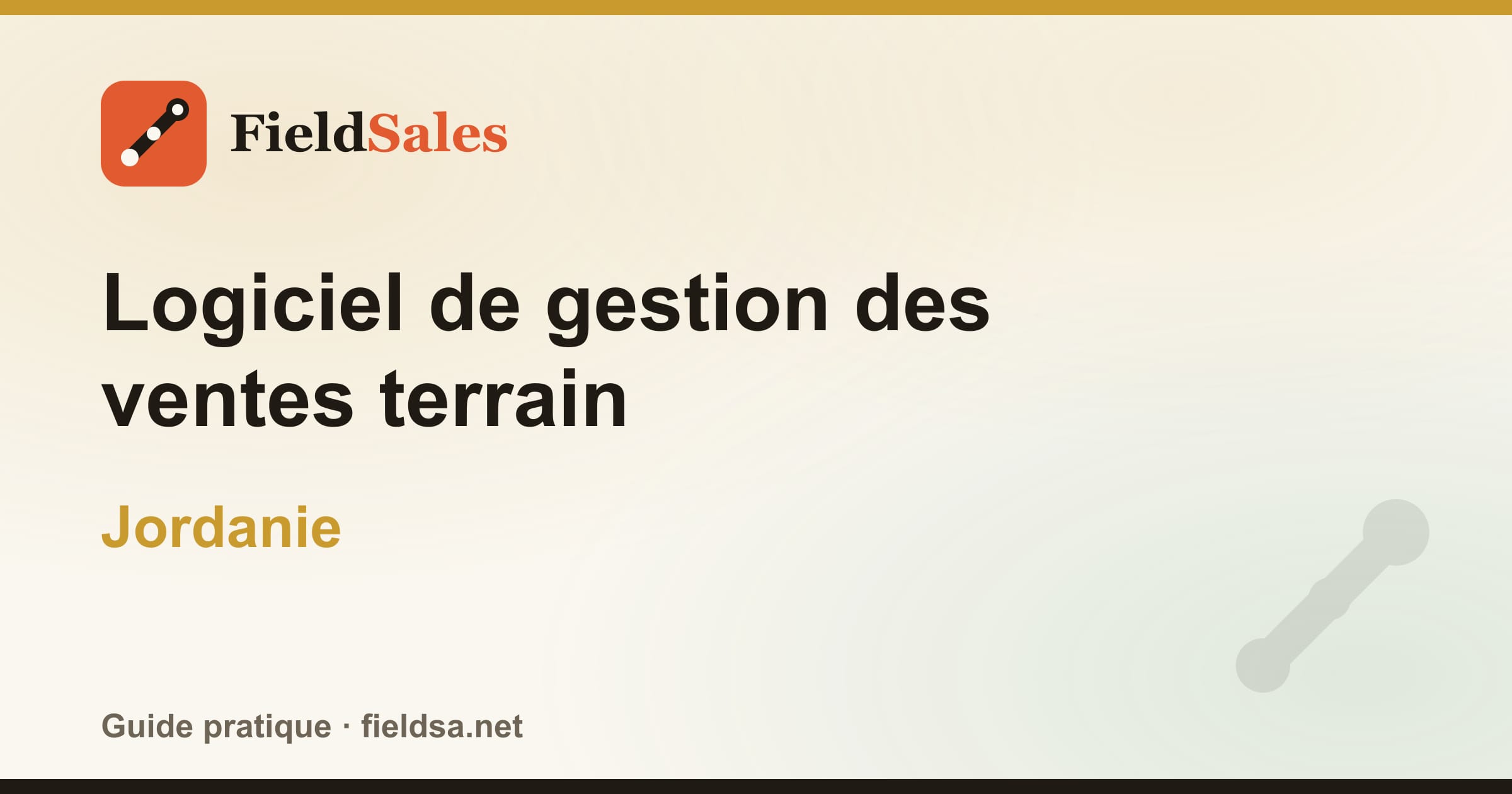 Logiciel de gestion des ventes terrain en Jordanie