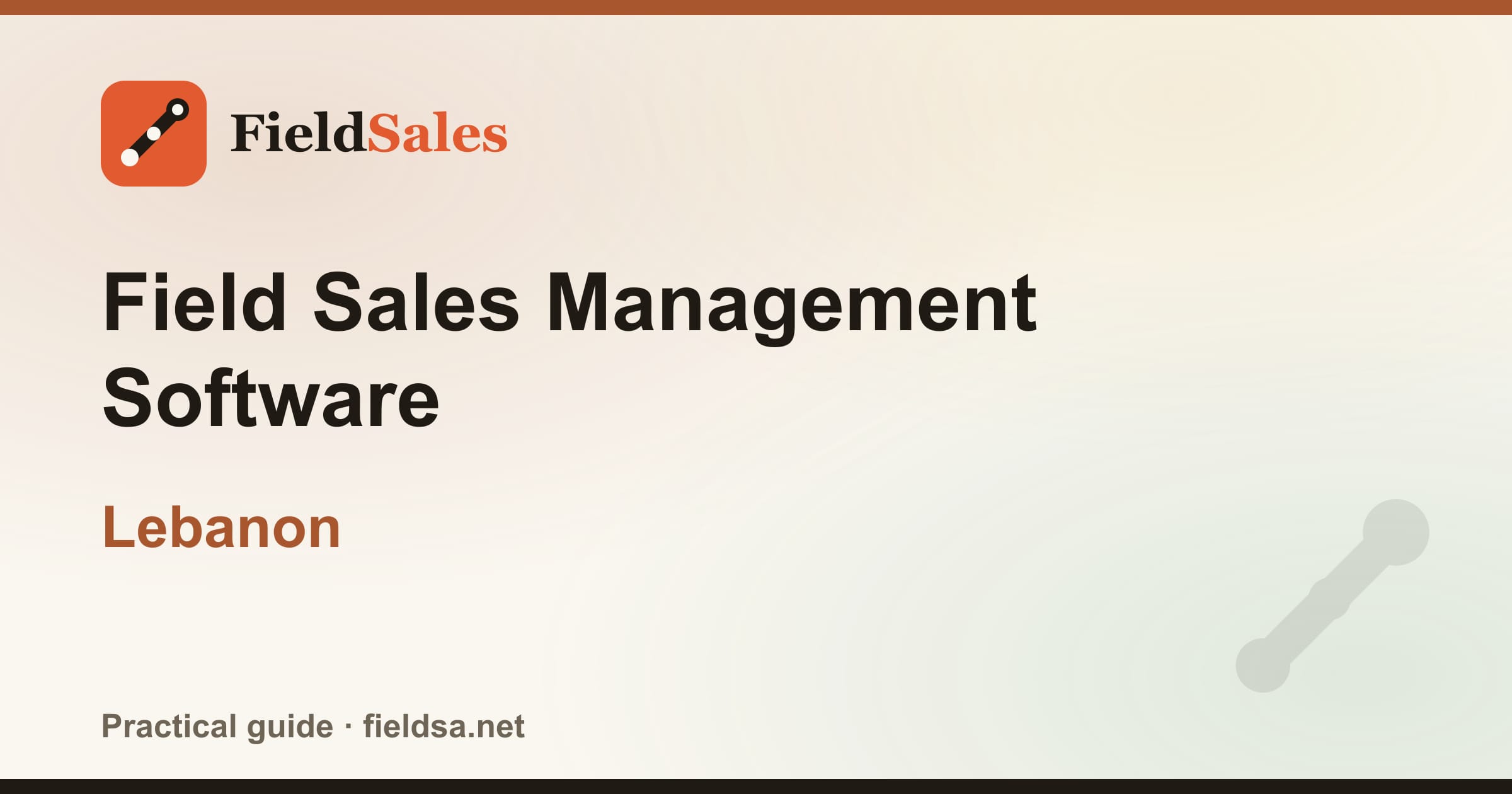 Field Sales Management Software in Lebanon