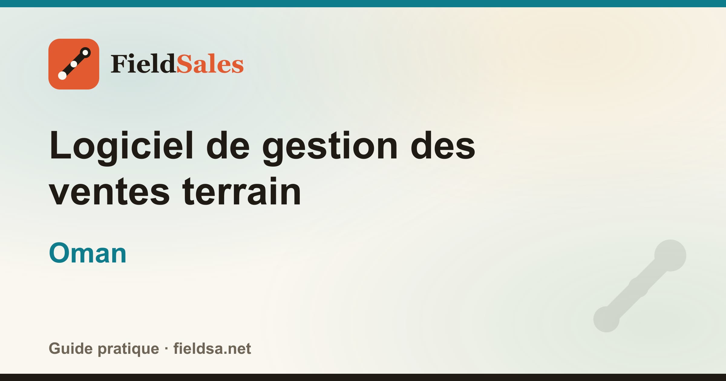 Logiciel de gestion des ventes terrain à Oman