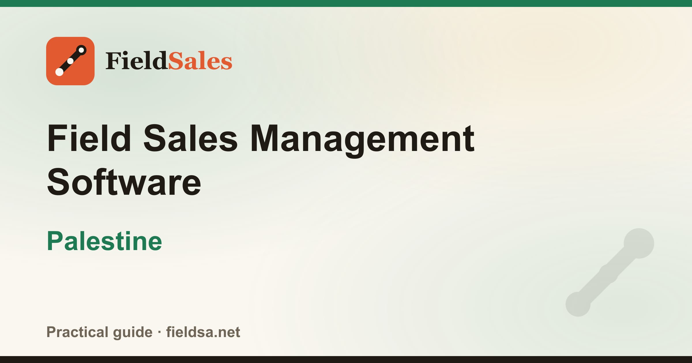 Field Sales Management Software in Palestine