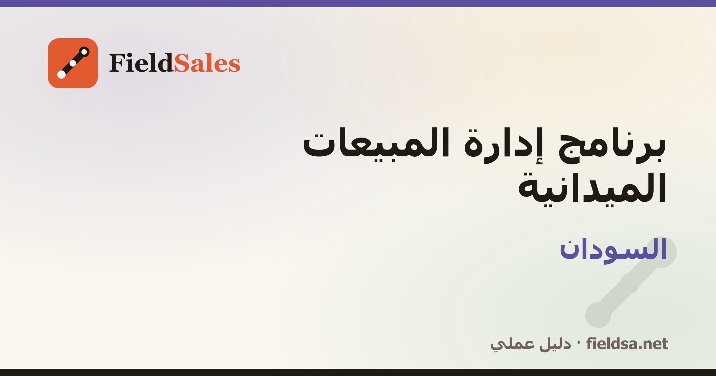 برنامج إدارة مناديب المبيعات الميدانية في السودان