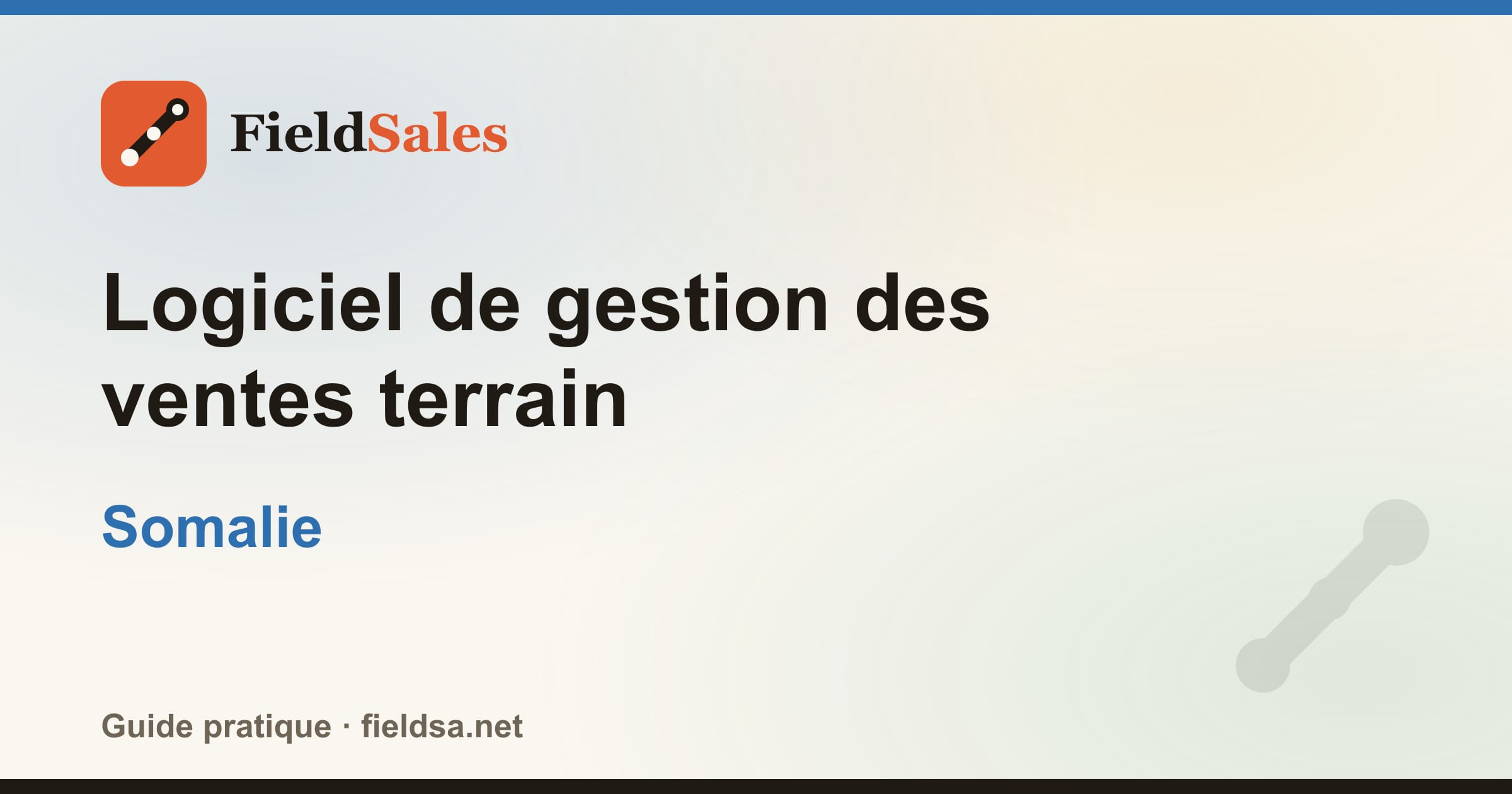 Logiciel de gestion des ventes terrain en Somalie