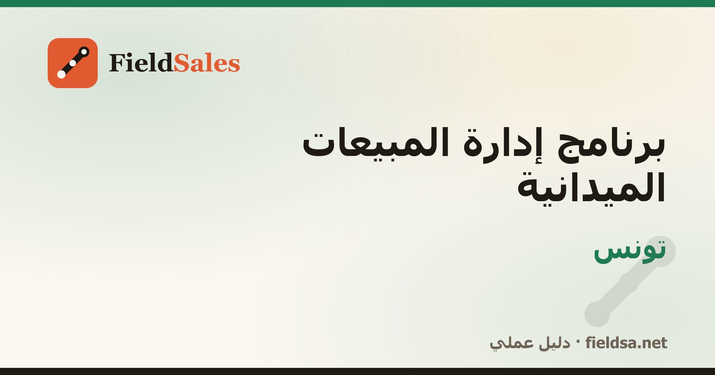 برنامج إدارة مناديب المبيعات الميدانية في تونس