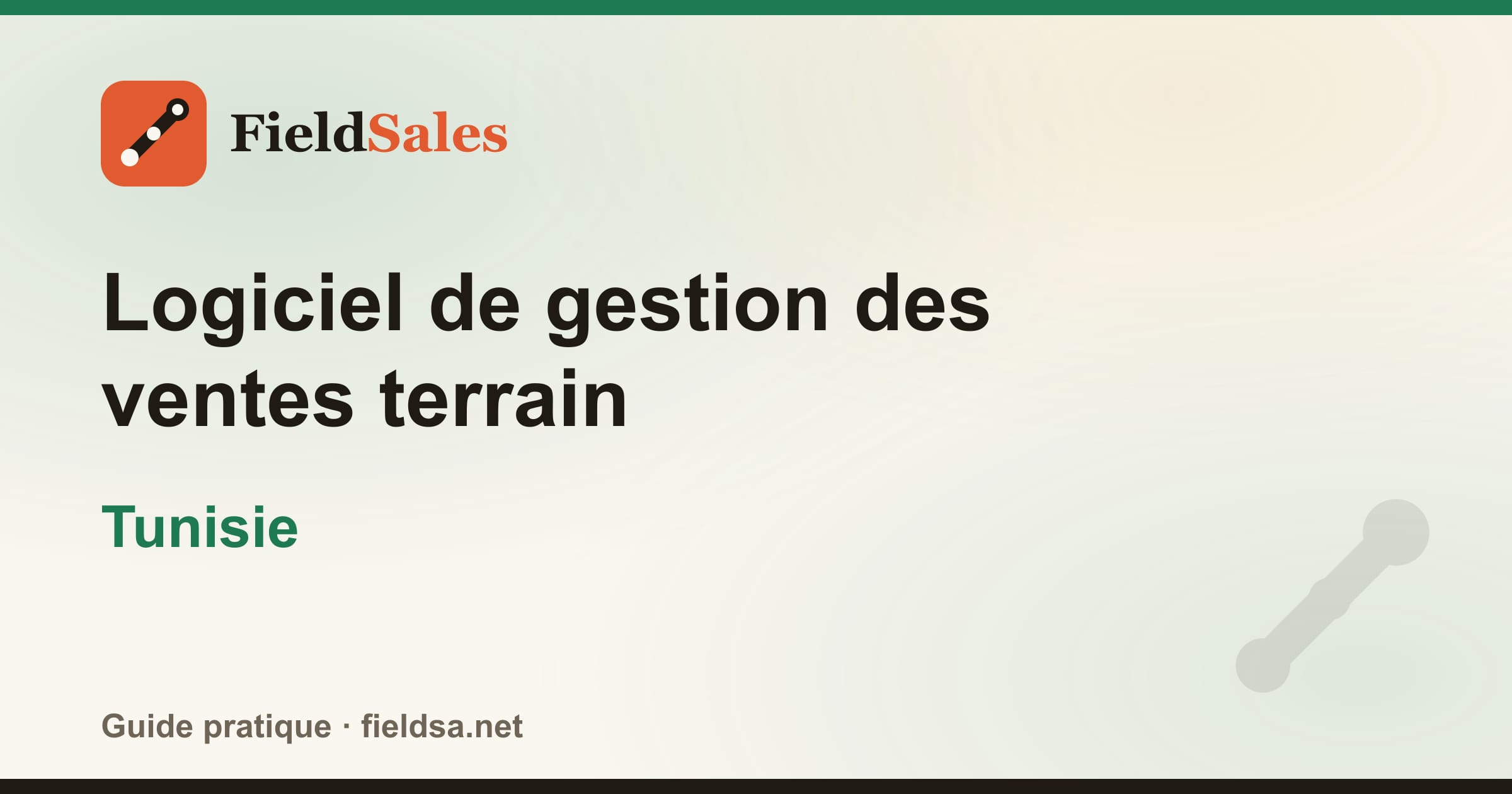 Logiciel de gestion des ventes terrain en Tunisie