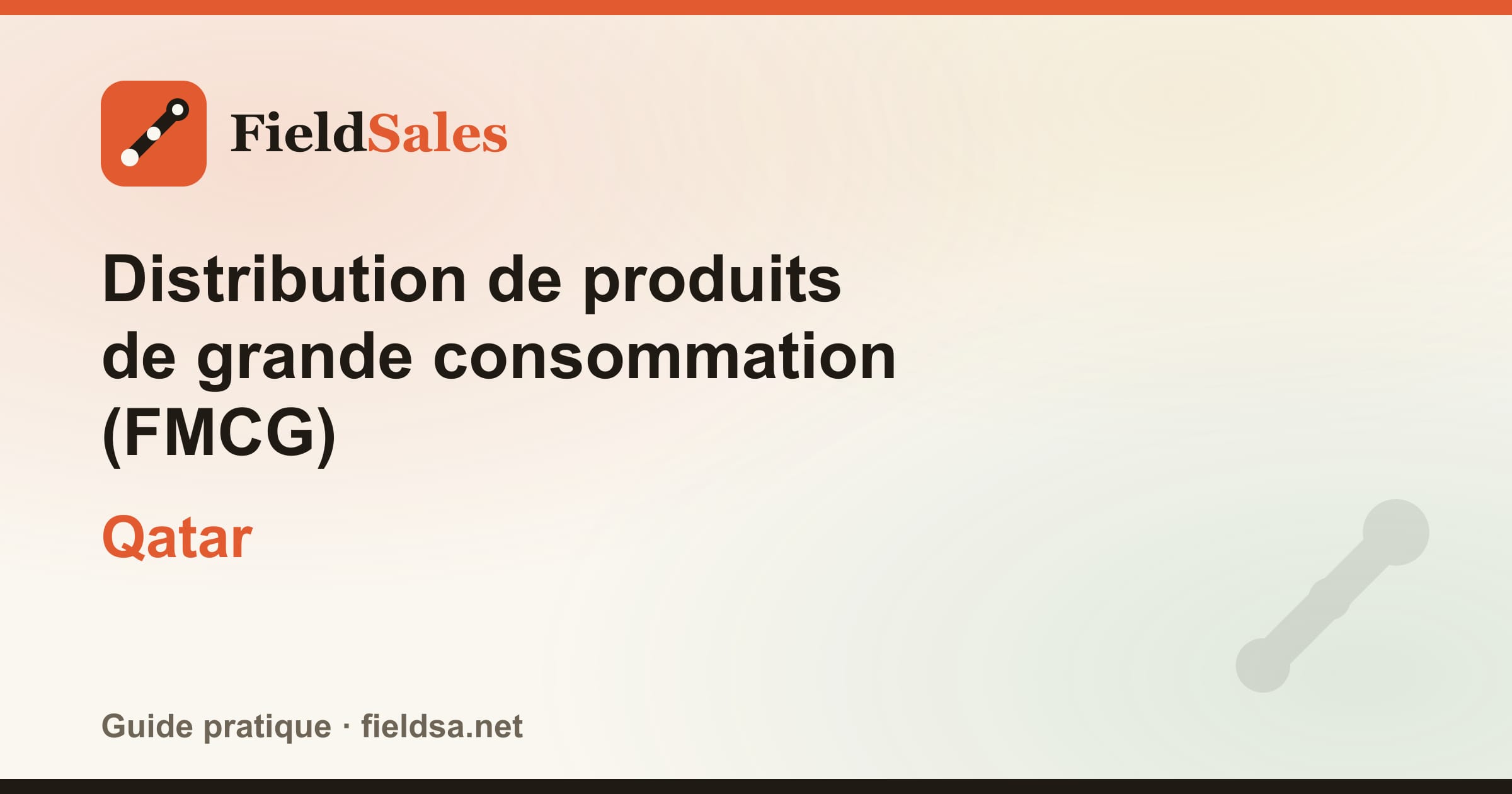 Distribution de produits de grande consommation (FMCG) au Qatar