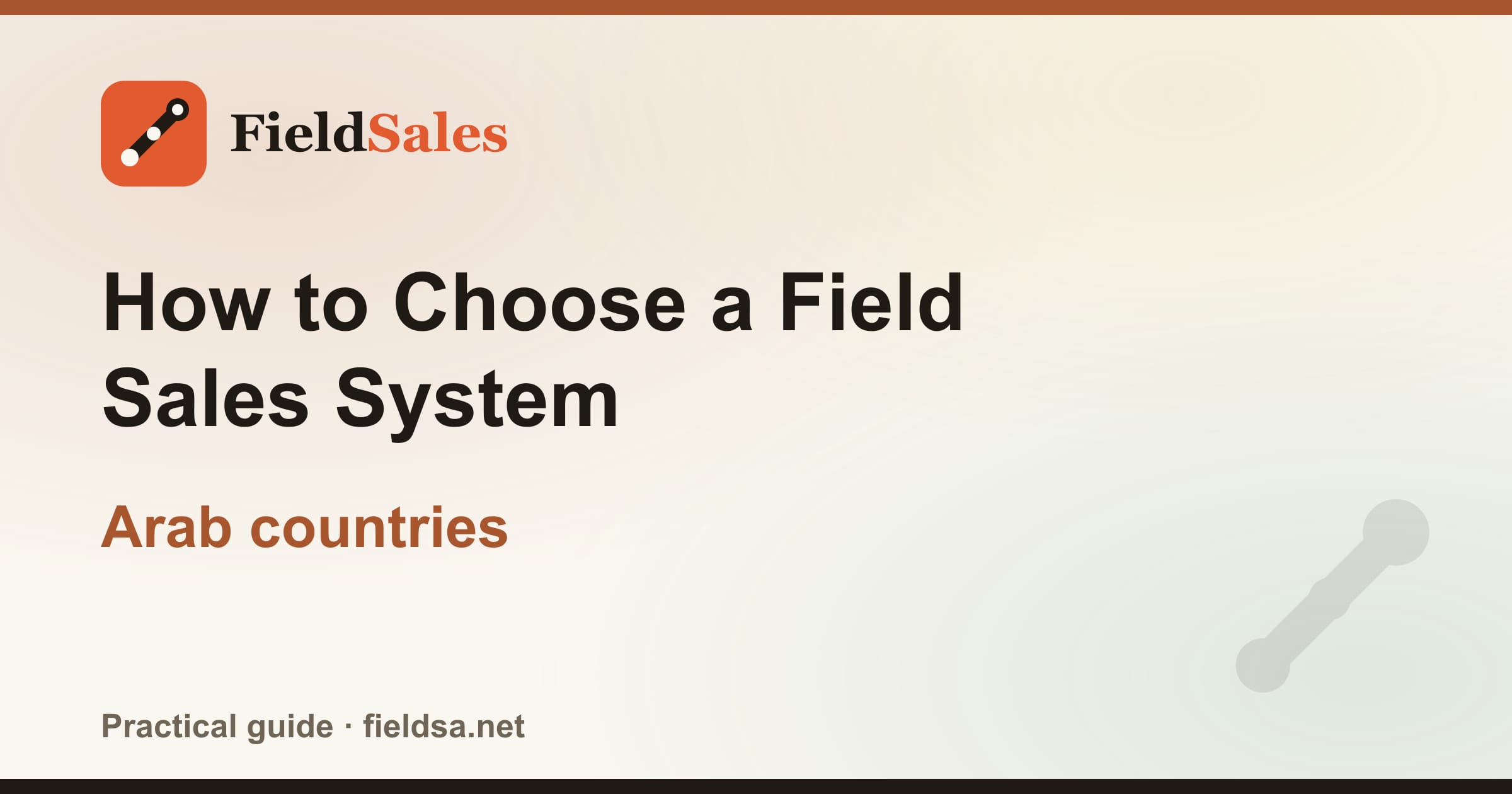 How to Choose a Field Sales System