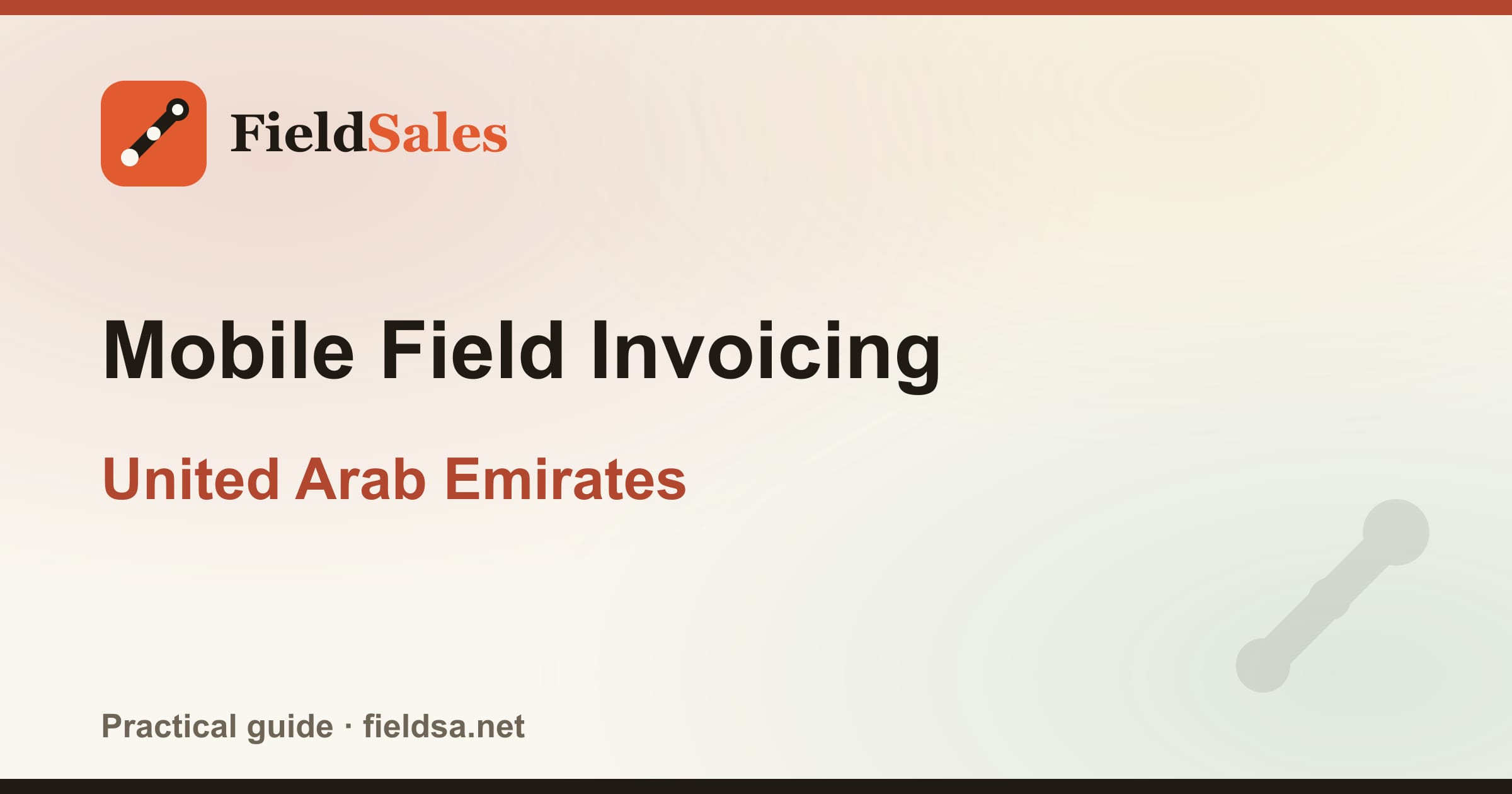 Mobile Field Invoicing in the UAE