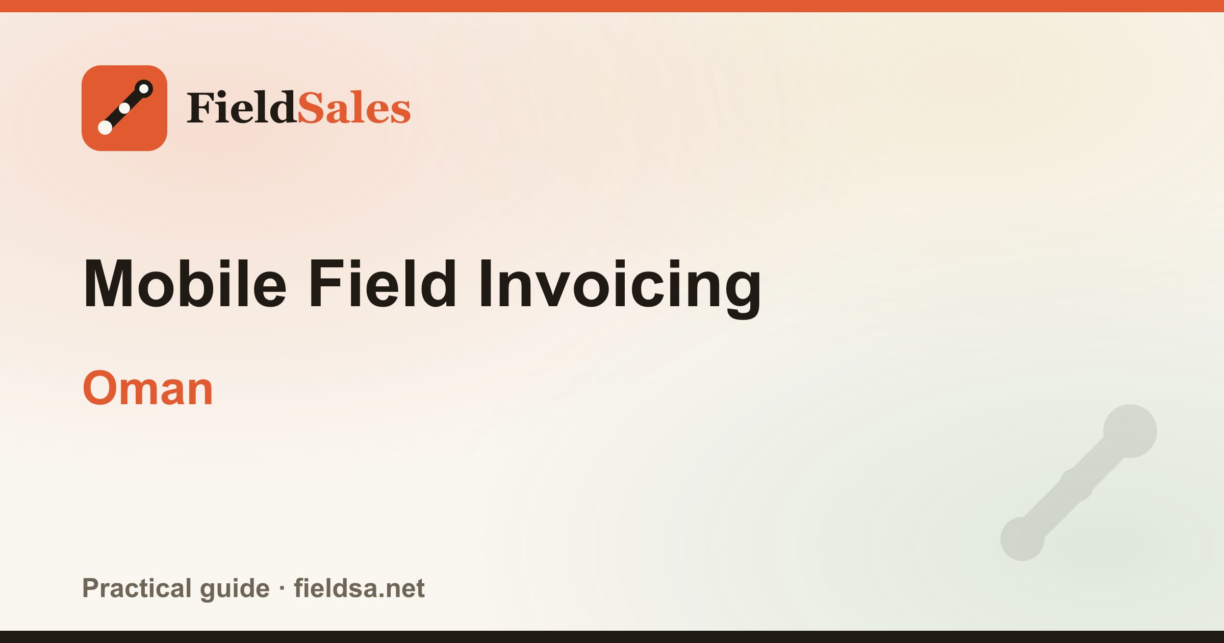 Mobile Field Invoicing in Oman