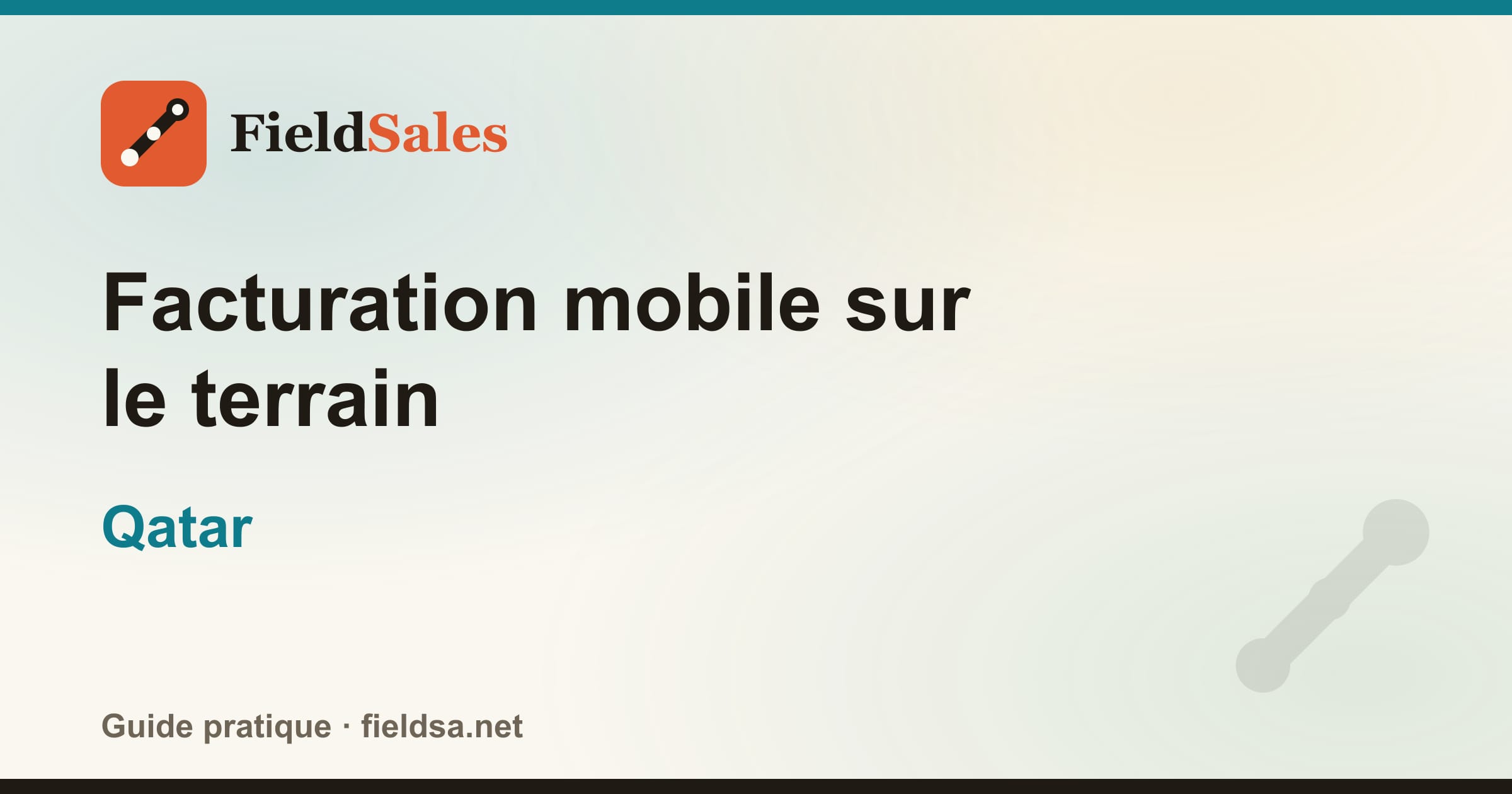Facturation mobile sur le terrain au Qatar