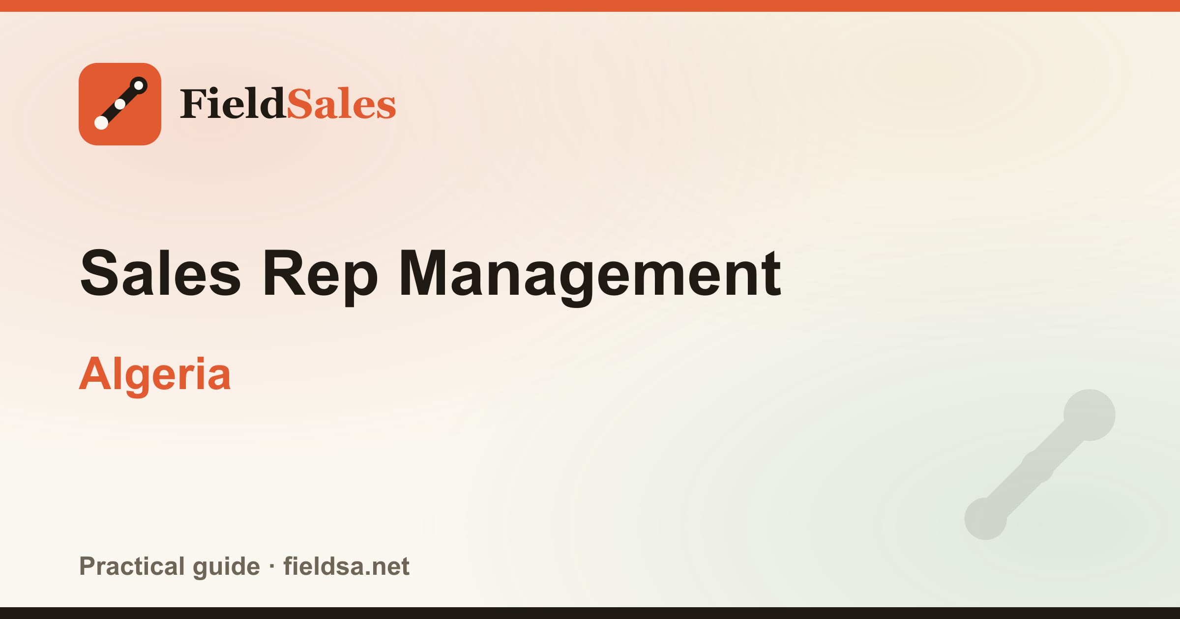 Sales Rep Management in Algeria