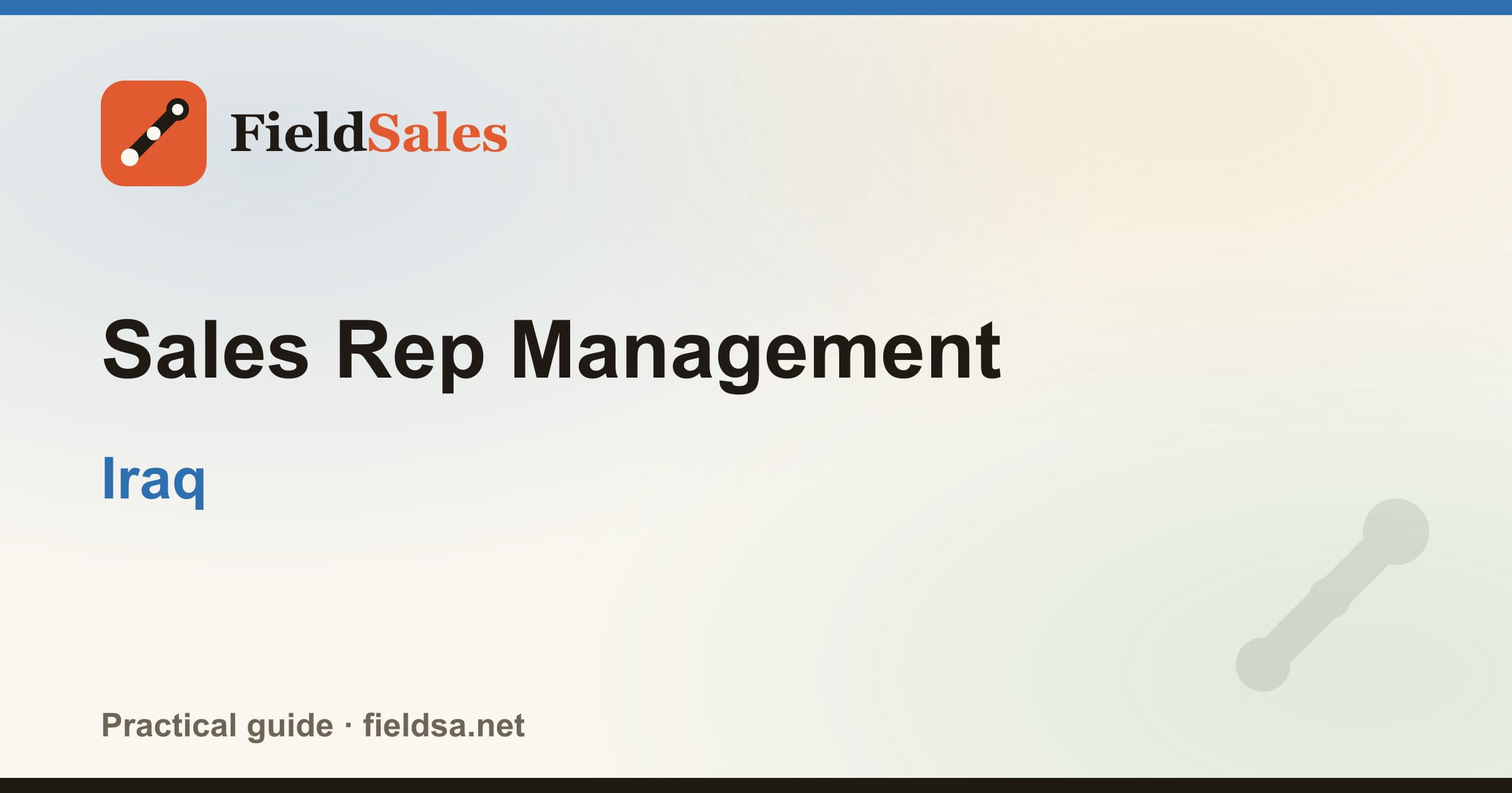 Sales Rep Management in Iraq