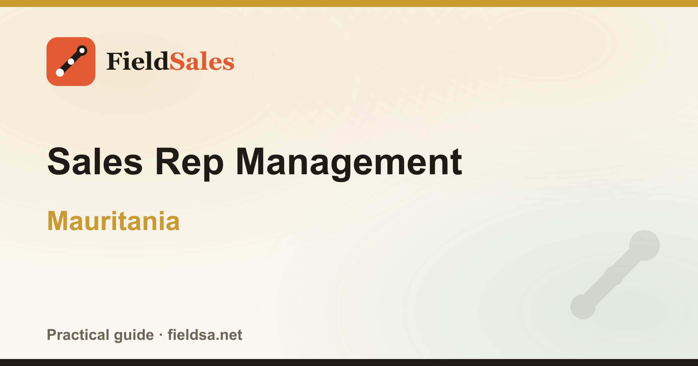 Sales Rep Management in Mauritania