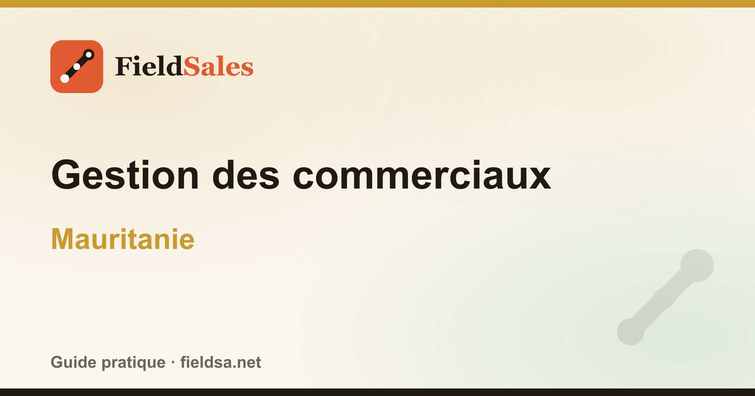 Gestion des commerciaux en Mauritanie