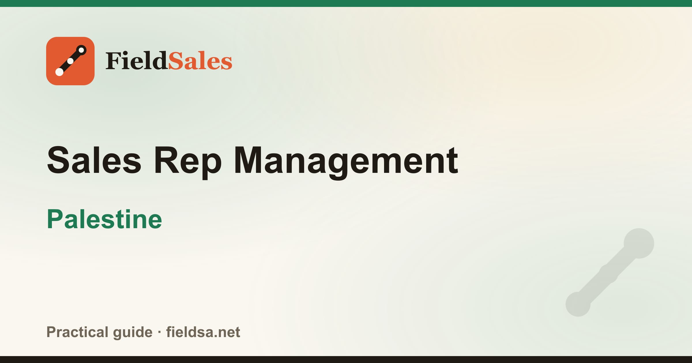 Sales Rep Management in Palestine