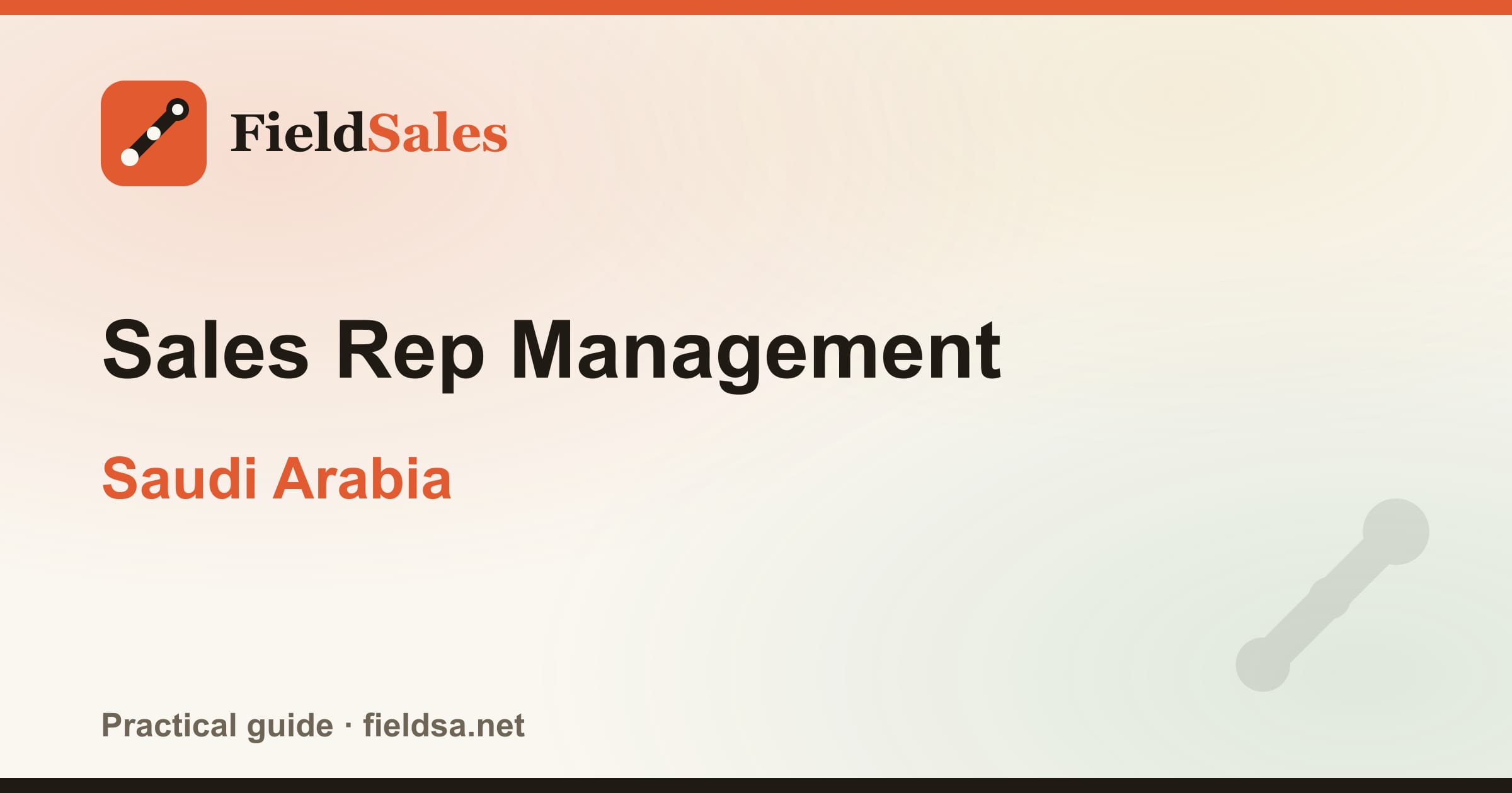 Sales Rep Management in Saudi Arabia