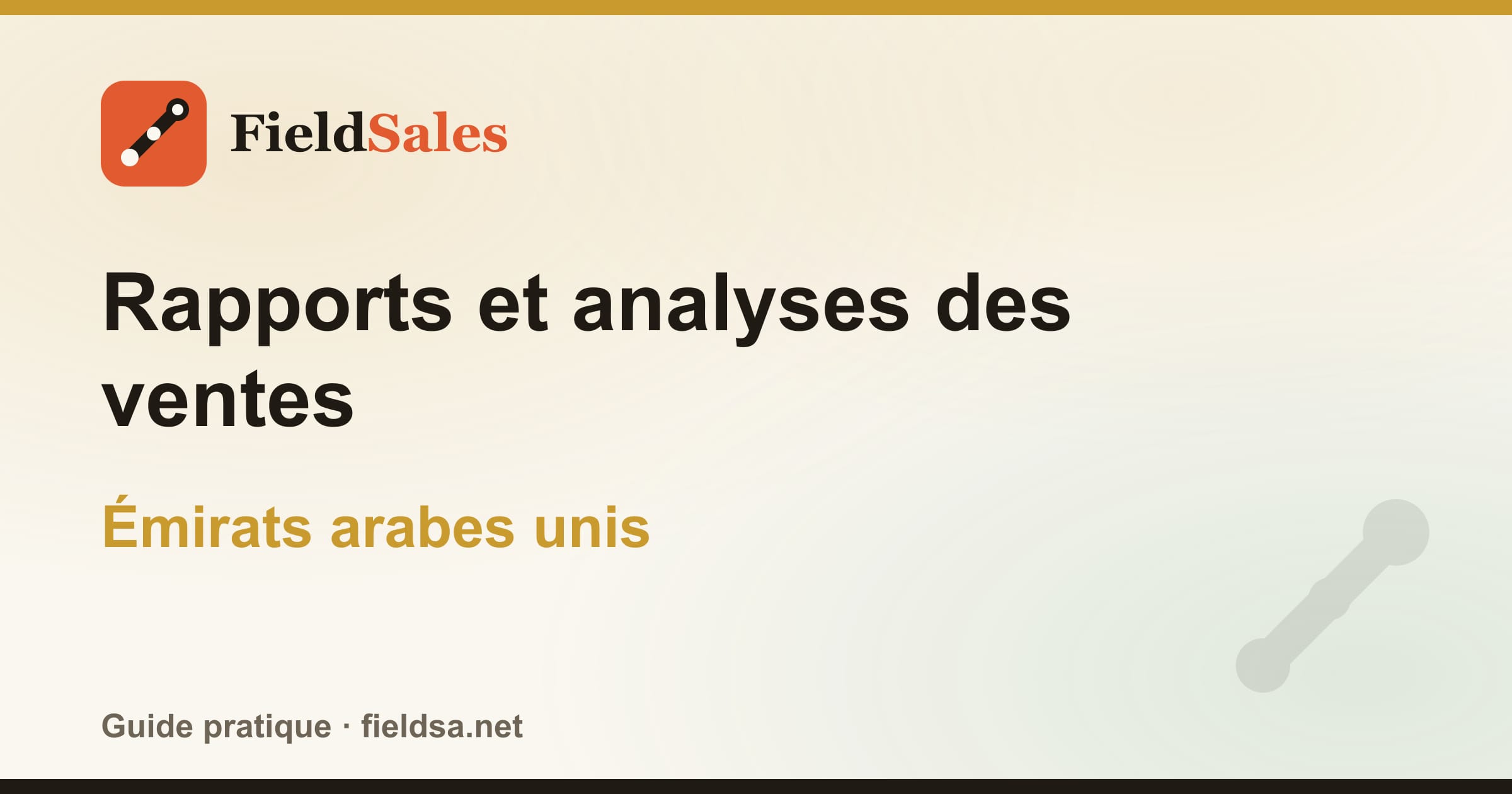 Rapports et analyses des ventes aux Émirats arabes unis