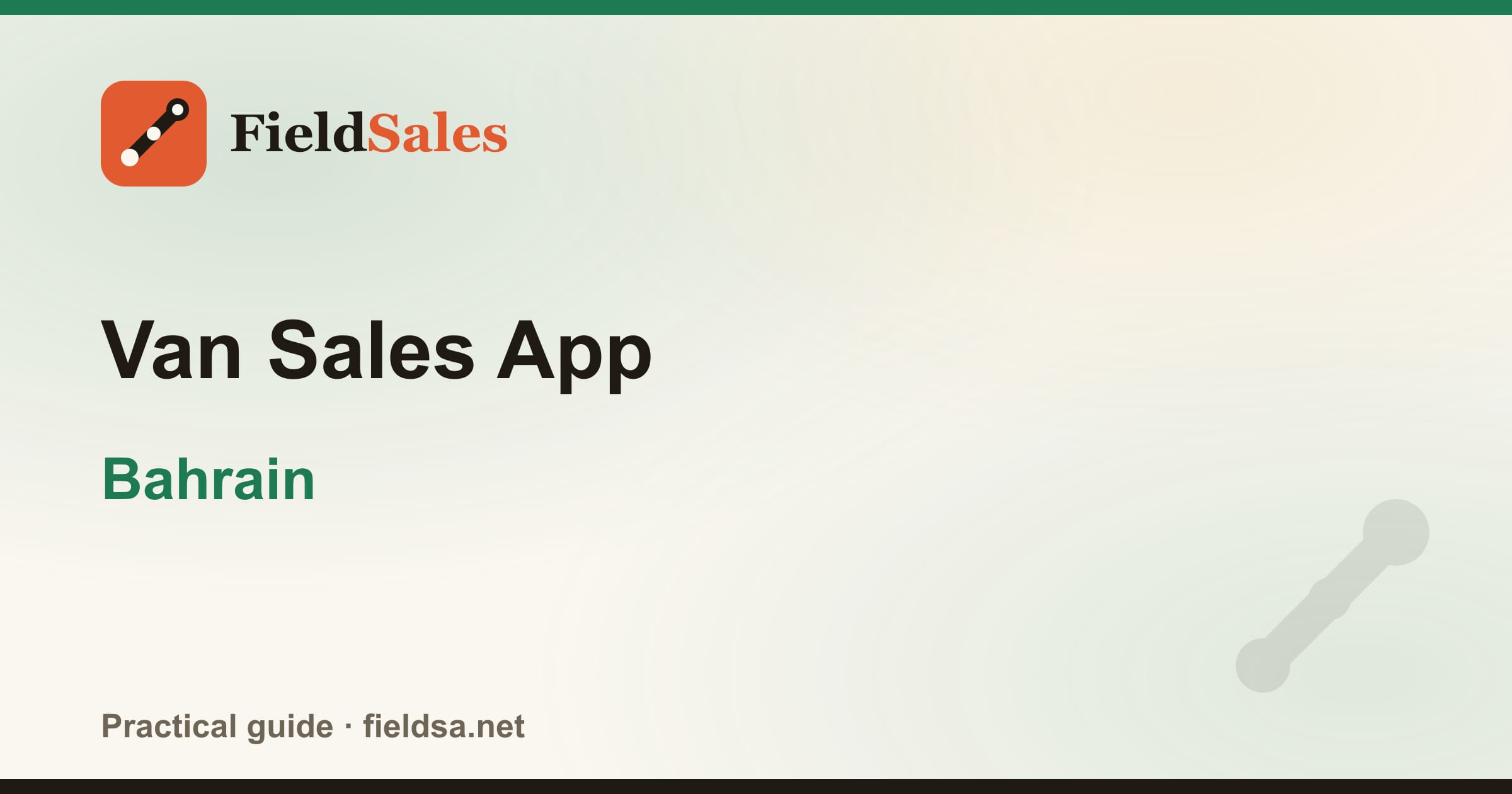 Van Sales App in Bahrain