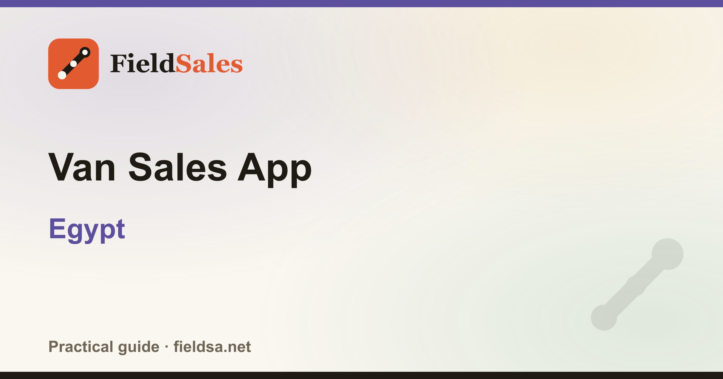 Van Sales App in Egypt