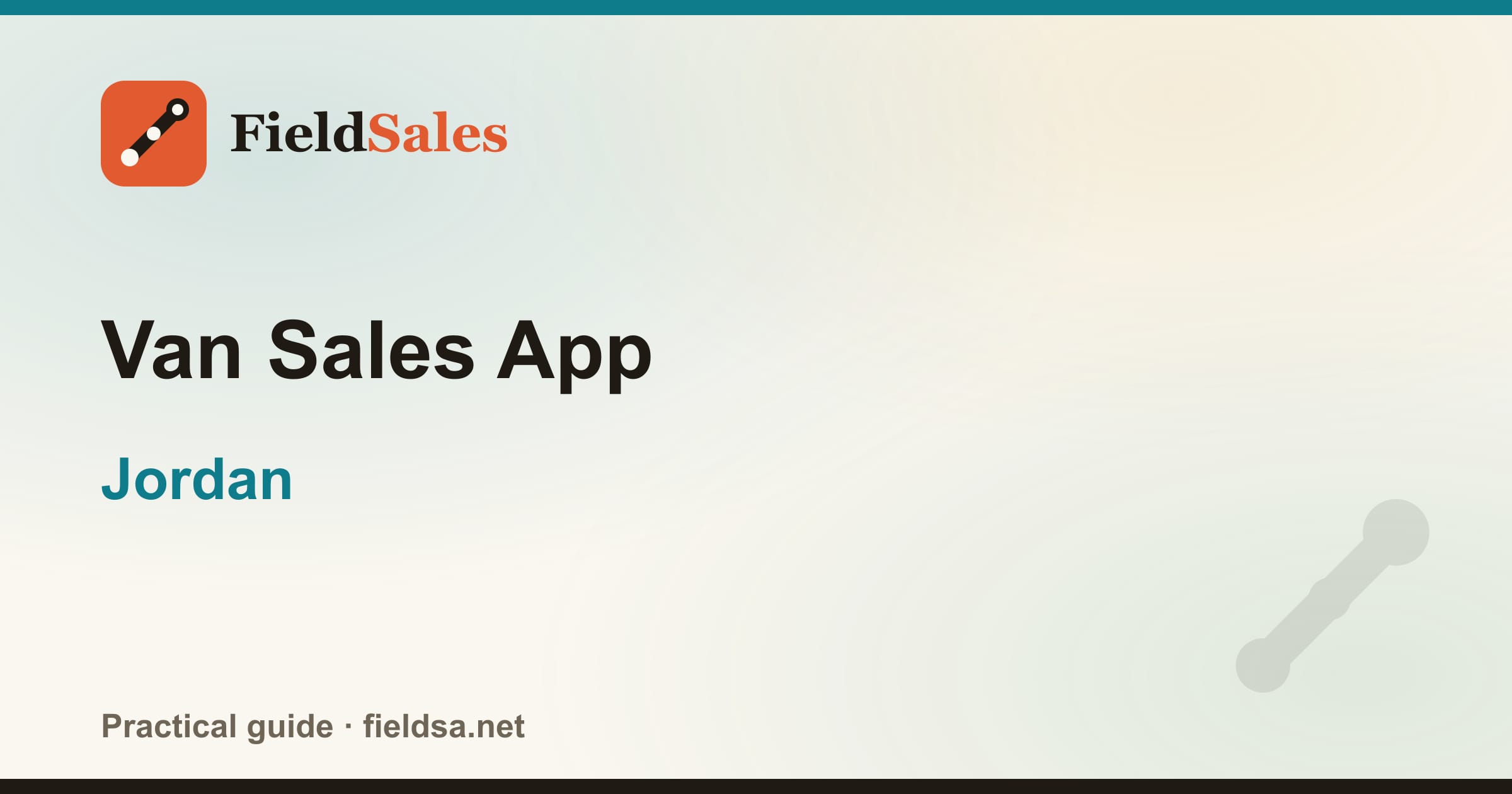 Van Sales App in Jordan