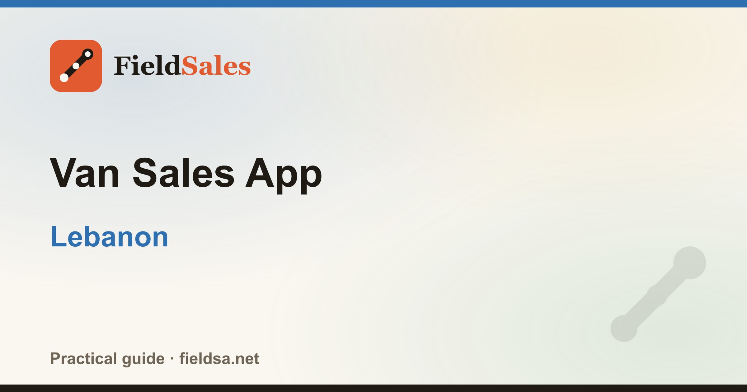 Van Sales App in Lebanon