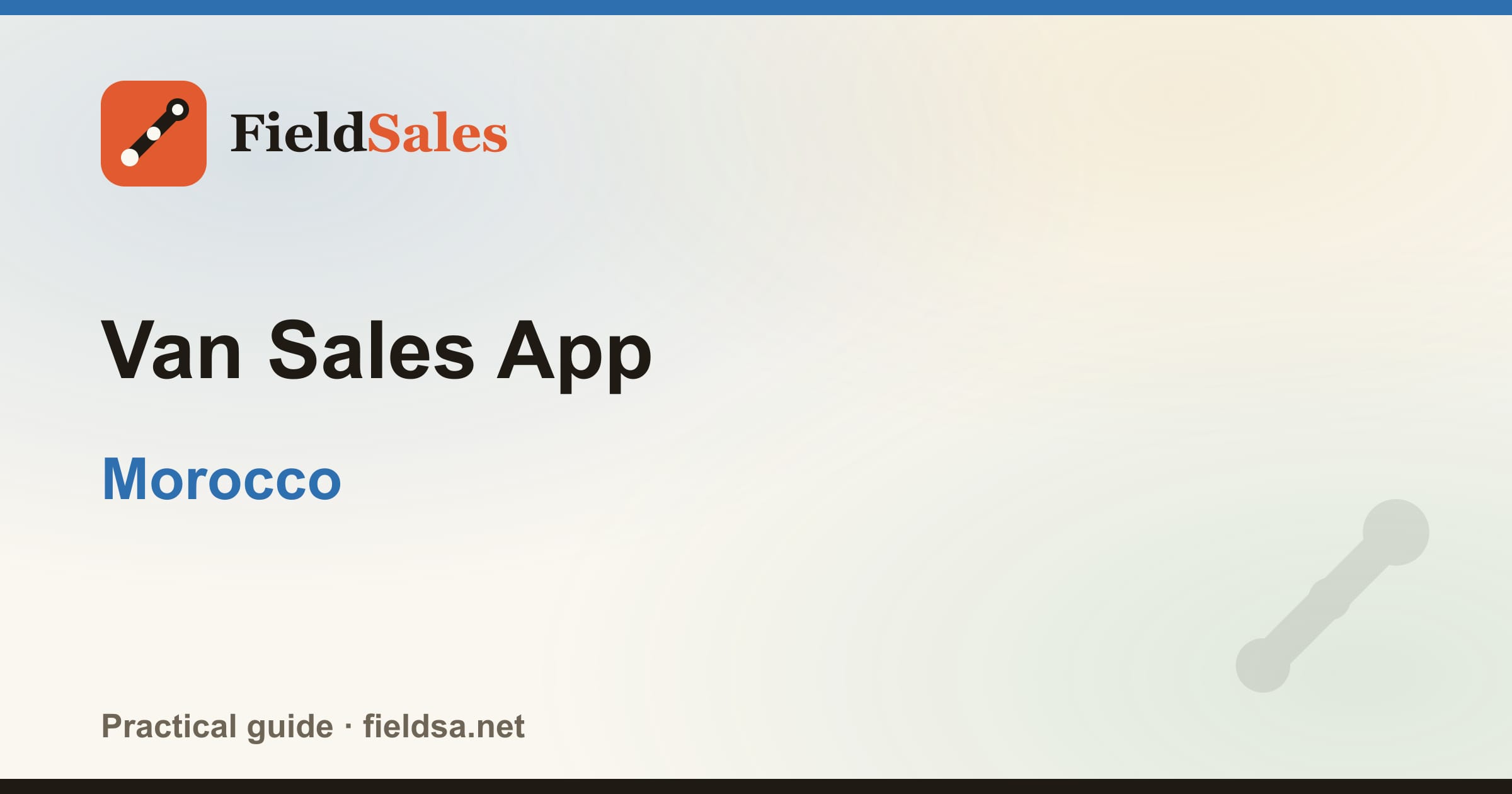 Van Sales App in Morocco