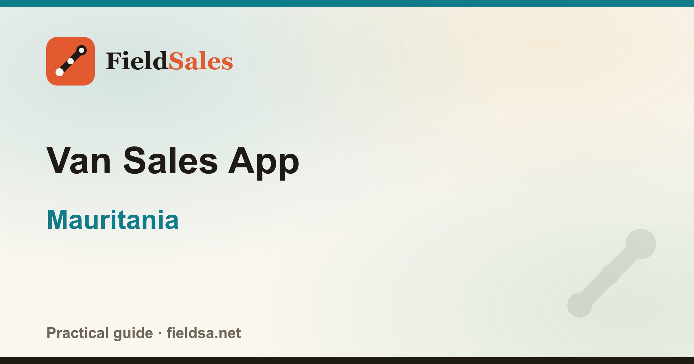 Van Sales App in Mauritania