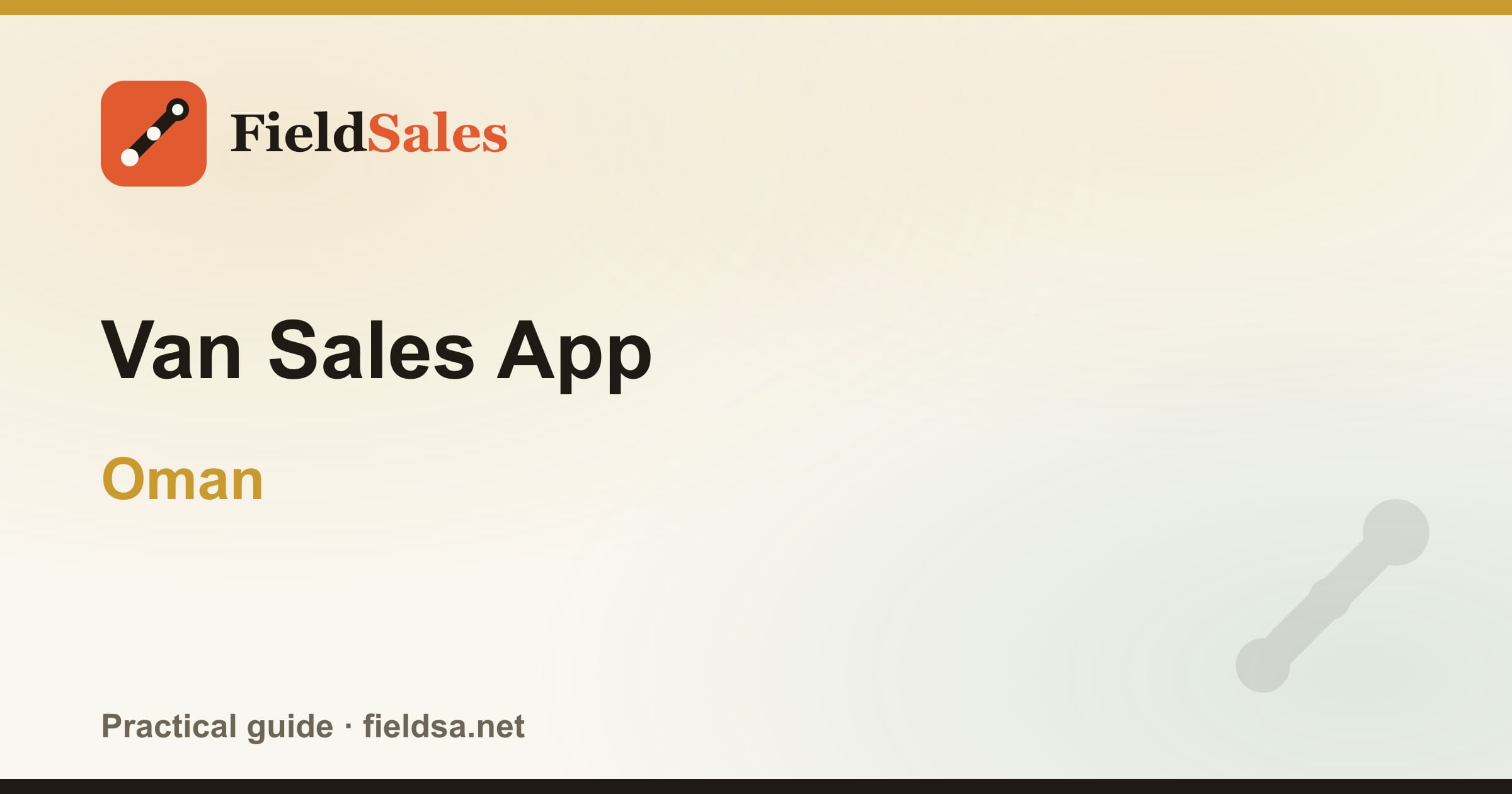 Van Sales App in Oman